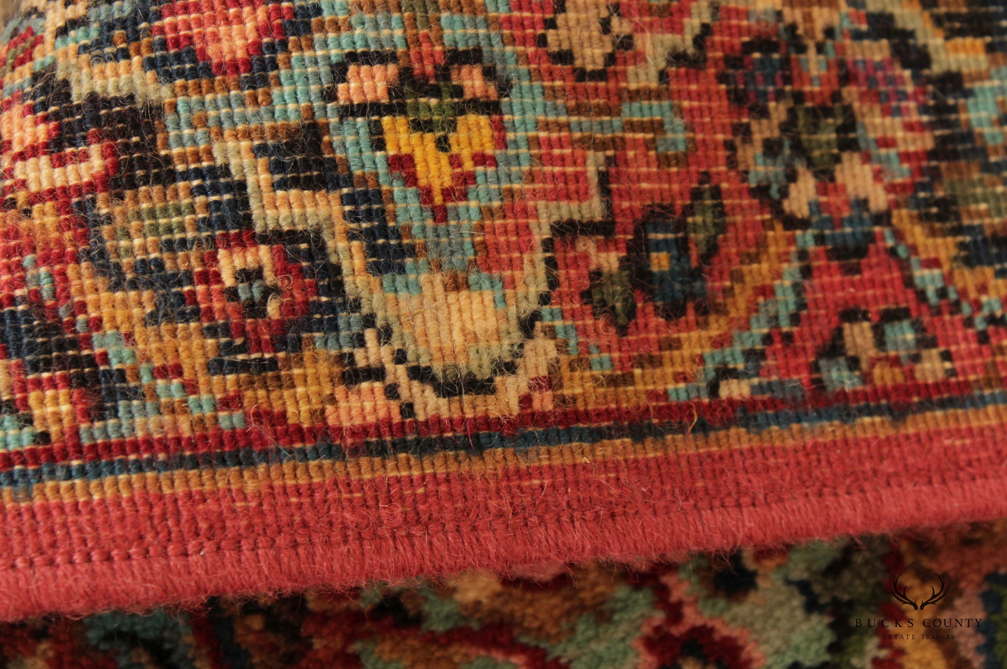 Karastan Vintage Multicolor Panel Kirman Wool Area Rug