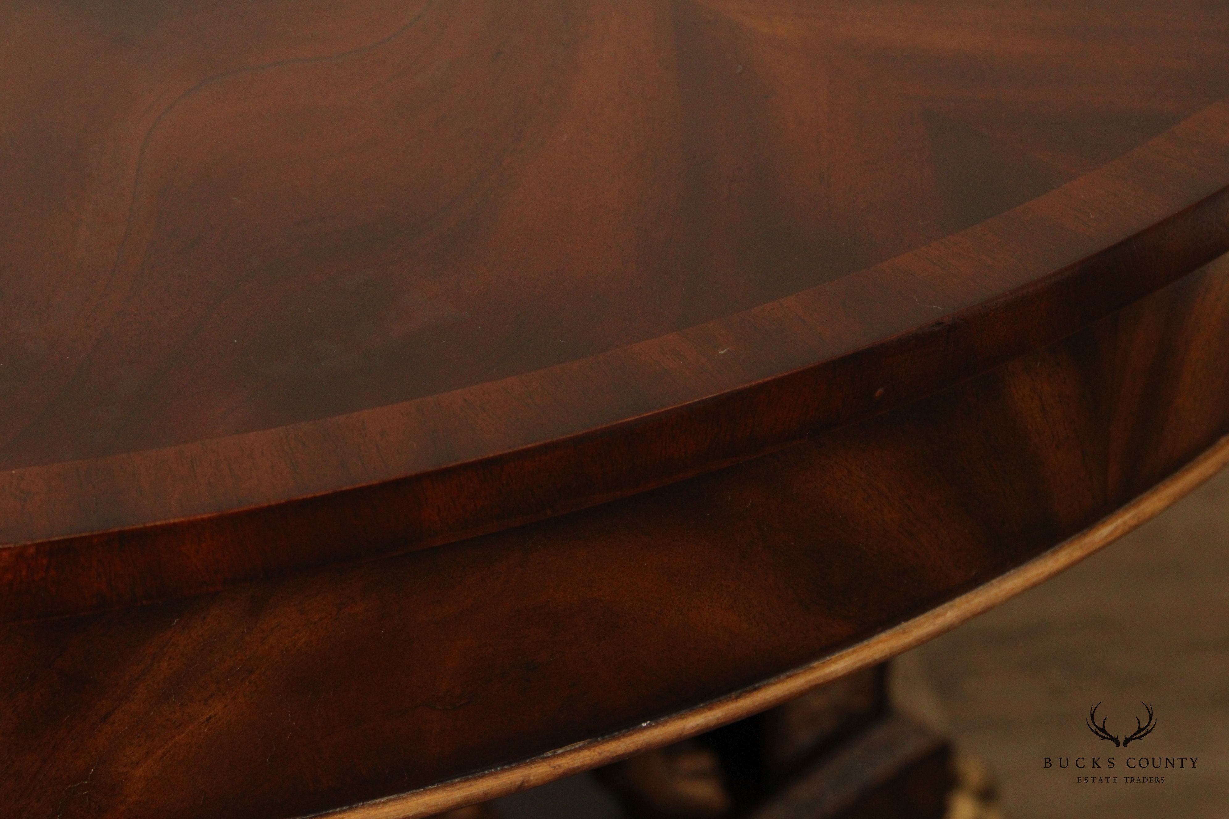 Maitland Smith French Empire Style Partial Gilt Mahogany Center Table
