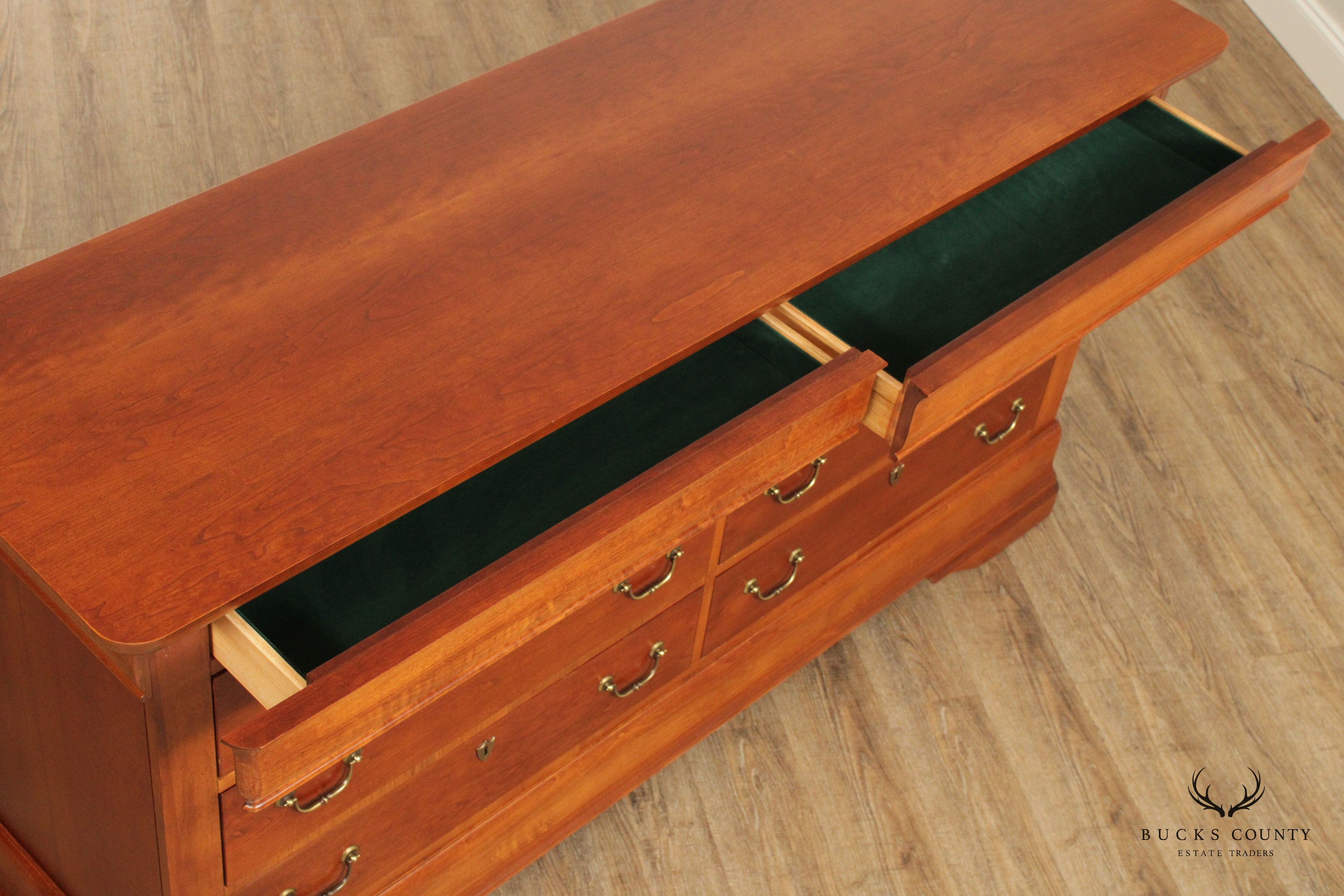 Hooker Furniture French Louis Philippe Style Cherry Double Dresser