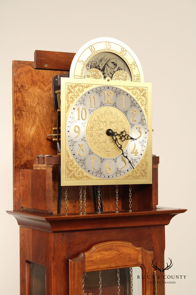 Daneker 'The Capitol'  Cherry Grandfather Clock