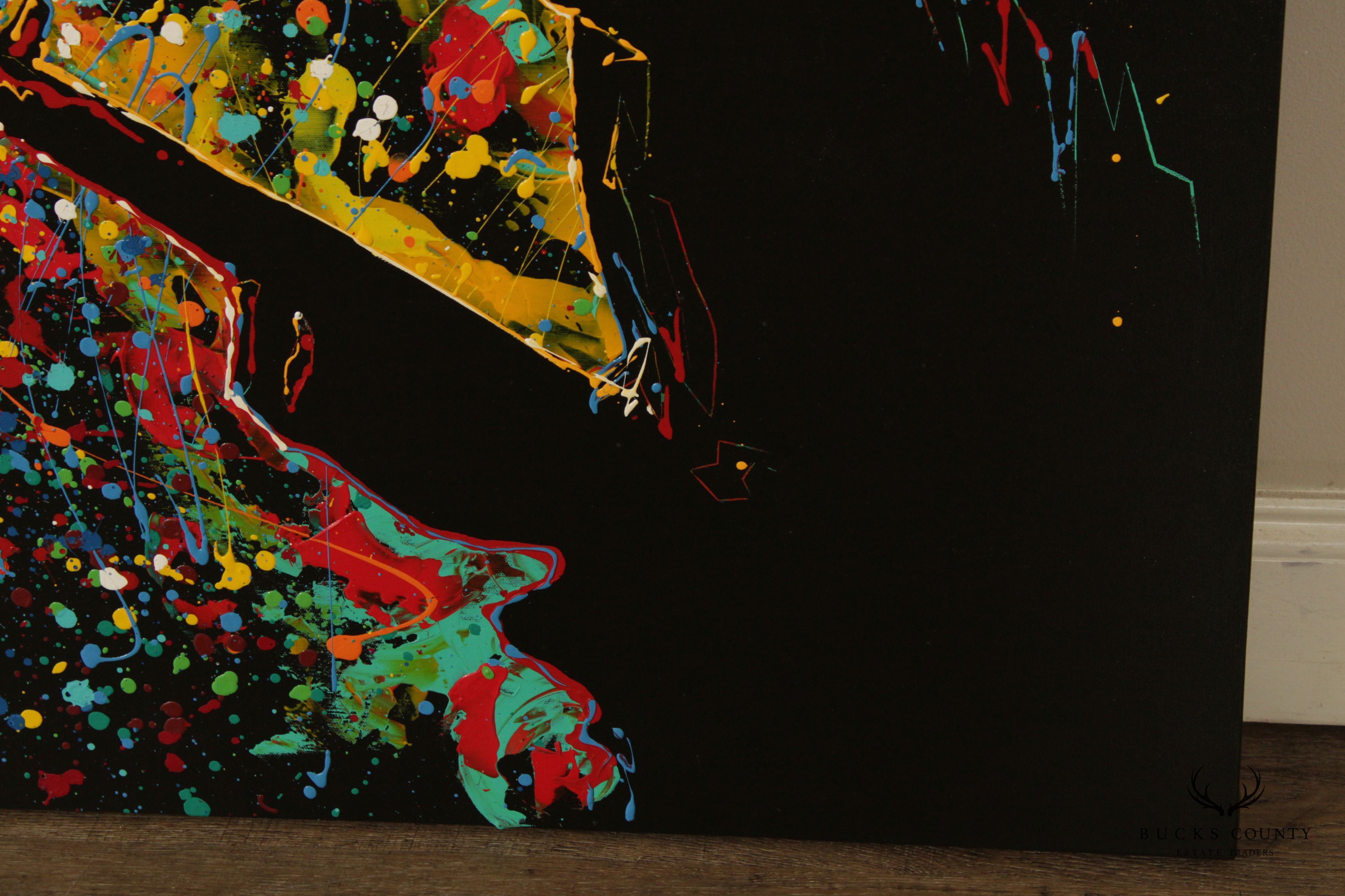 KAT Abstract Pop Art Musician Original Painting