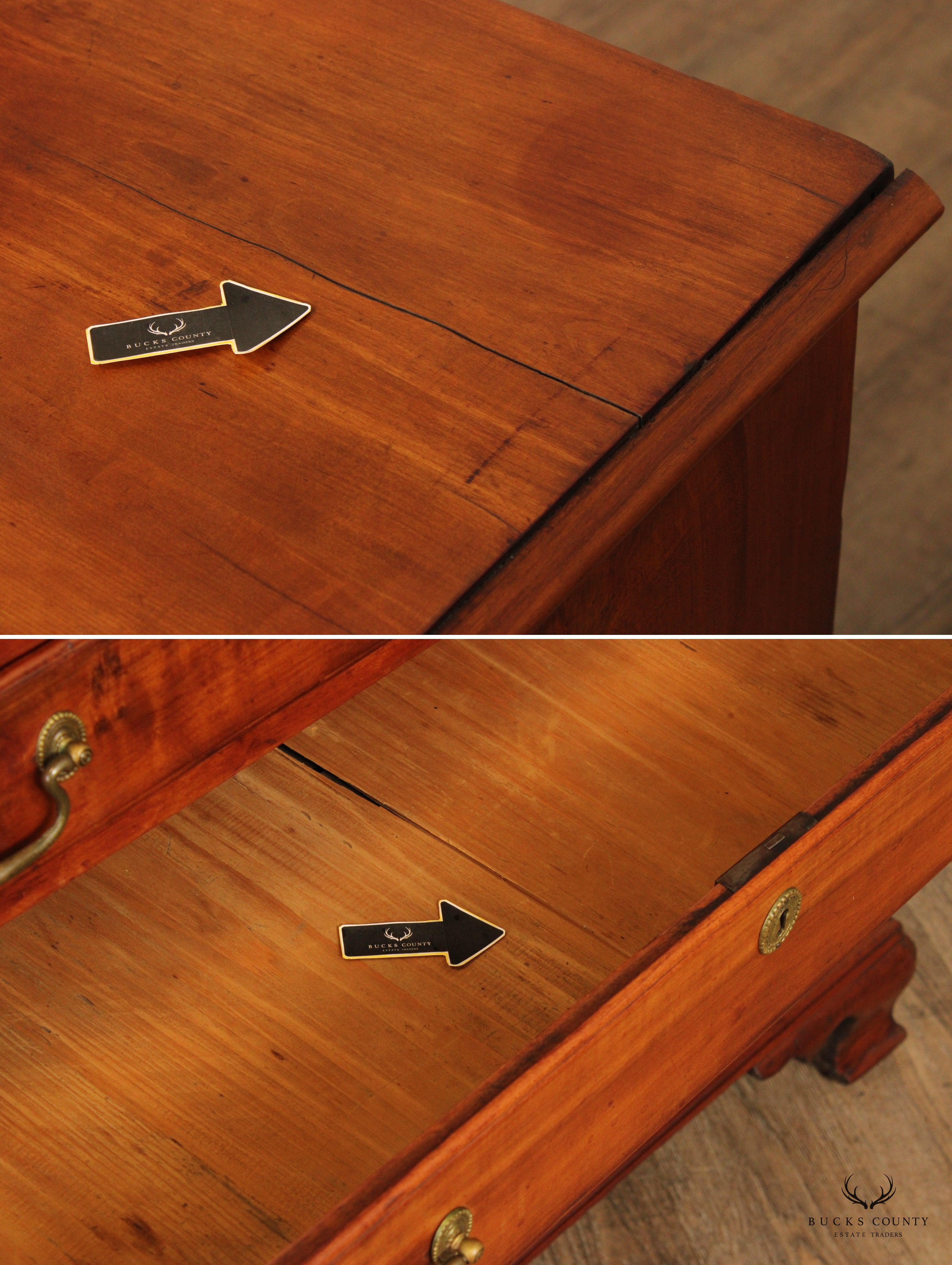 Antique Chippendale Cherry Chest of Drawers