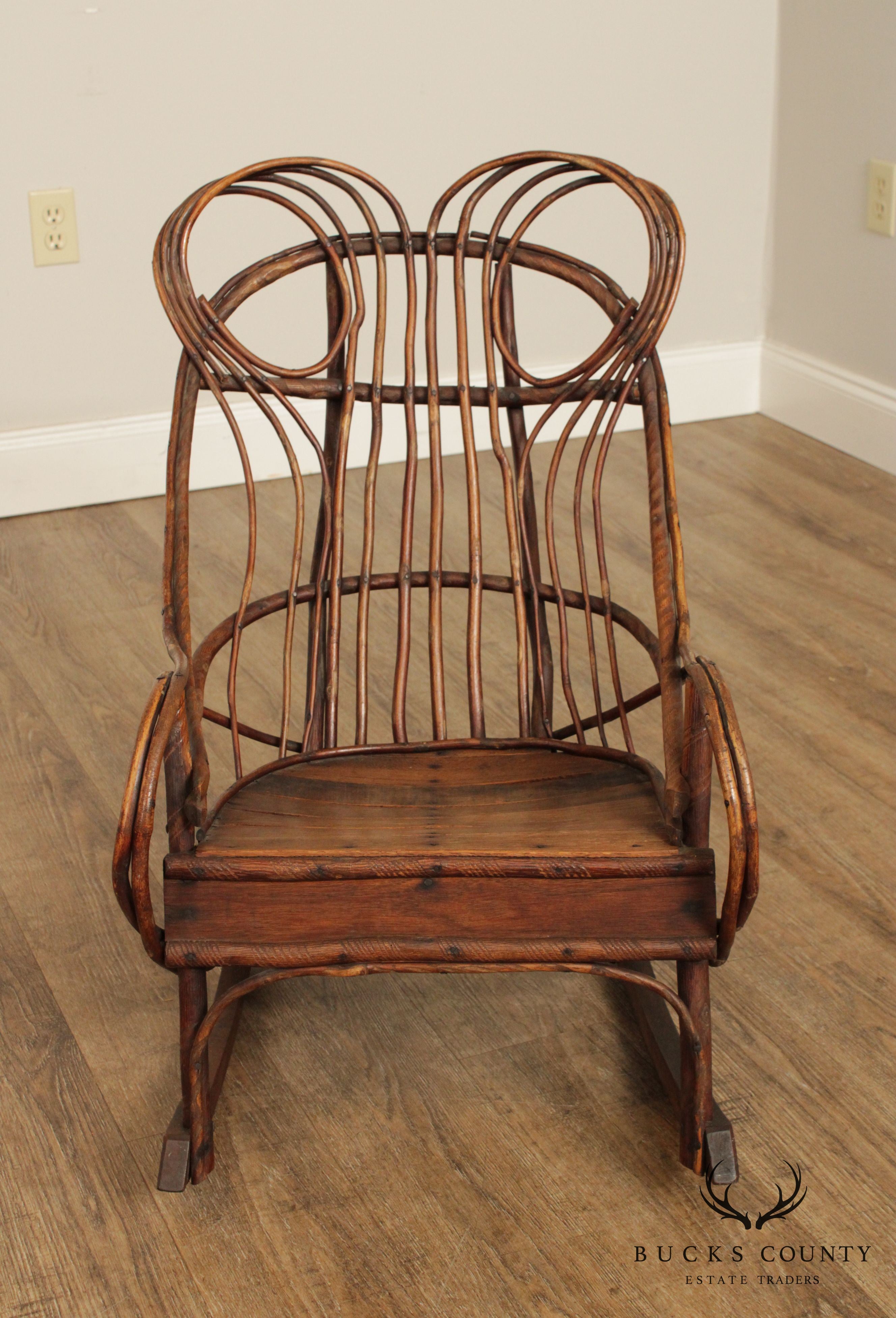 Antique Bentwood Children Rocking Chair