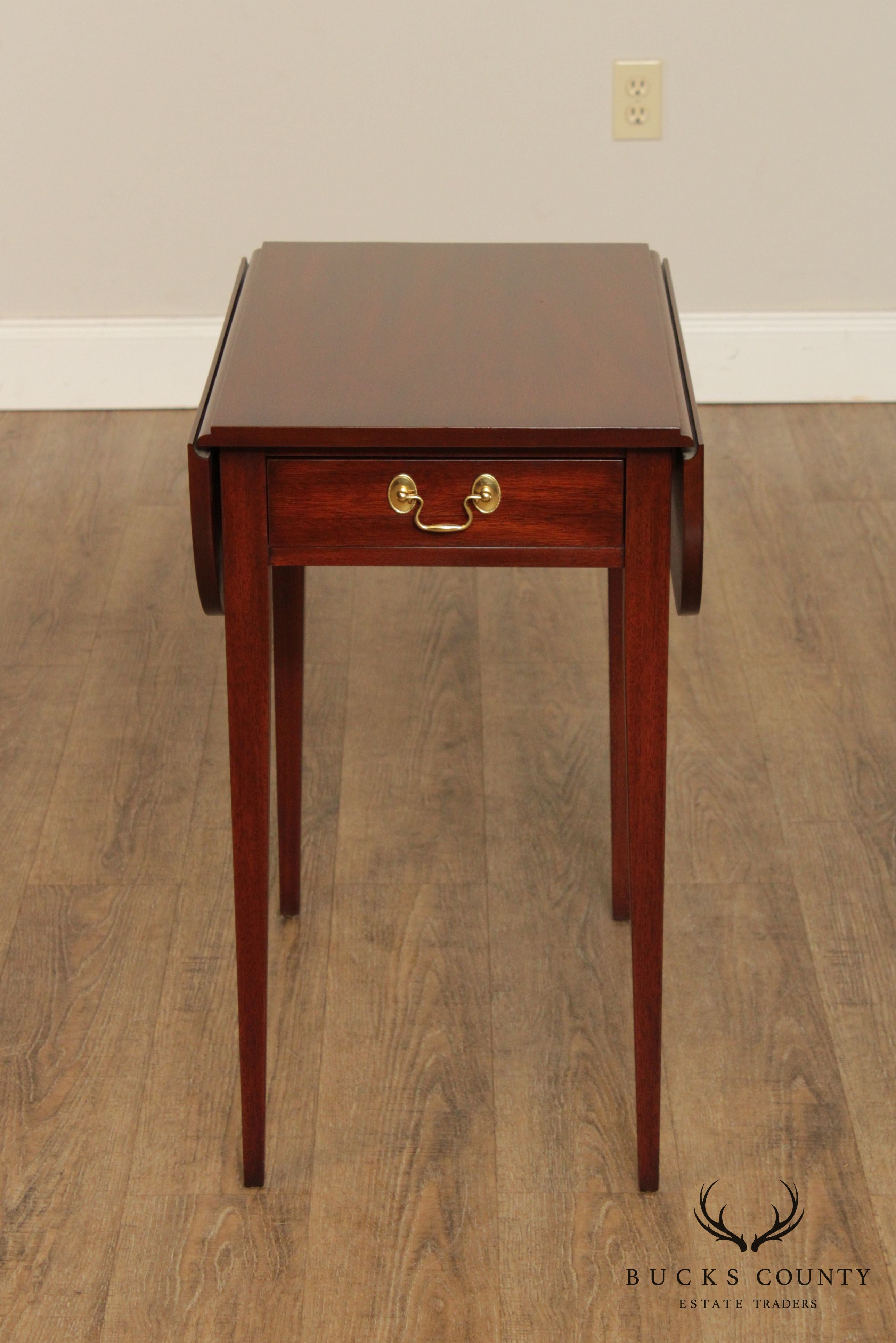 Henkel Harris Mahogany Drop Leaf Pembroke Table (B)