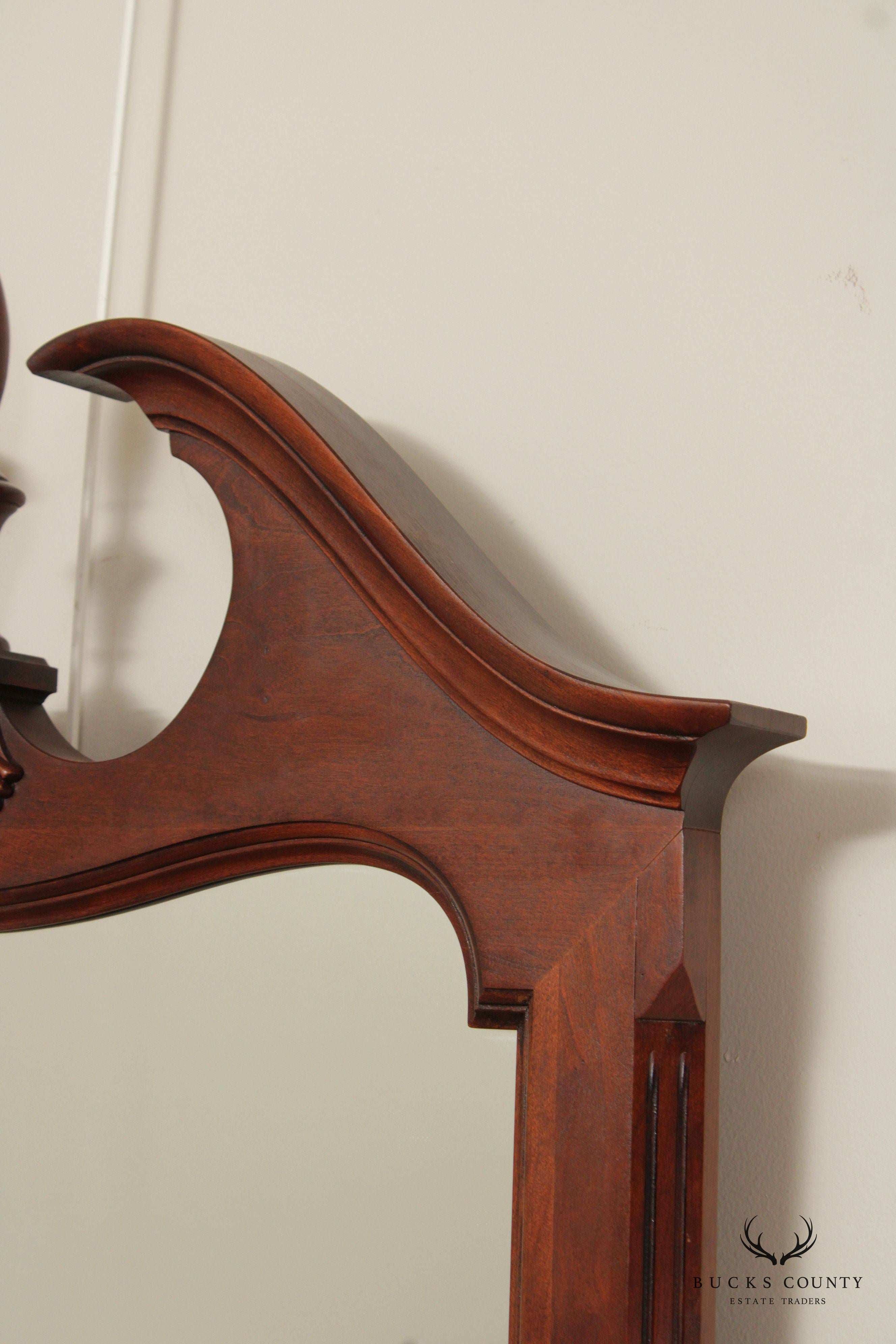 PENNSYLVANIA HOUSE TRADITIONAL MAHOGANY BEVELED WALL MIRROR