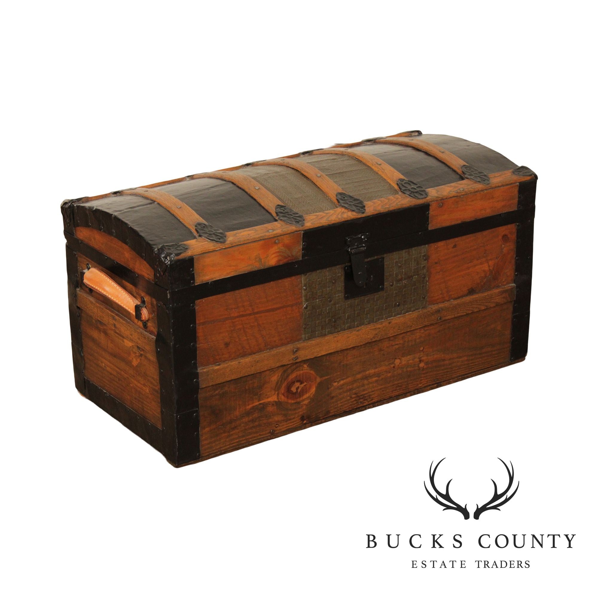 Antique Restored Steamer Travel Trunk