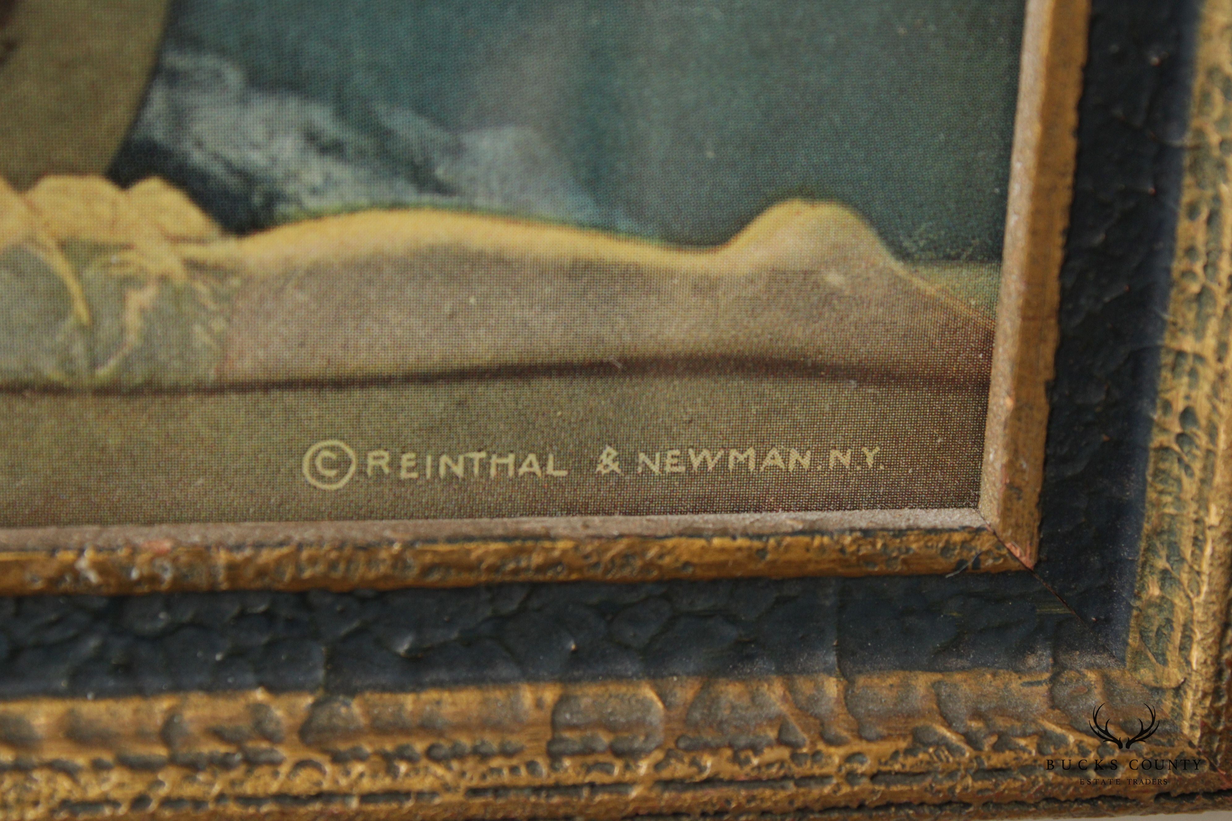 Maxfield Parrish Arts & Crafts Framed 'The Lute Players' Print