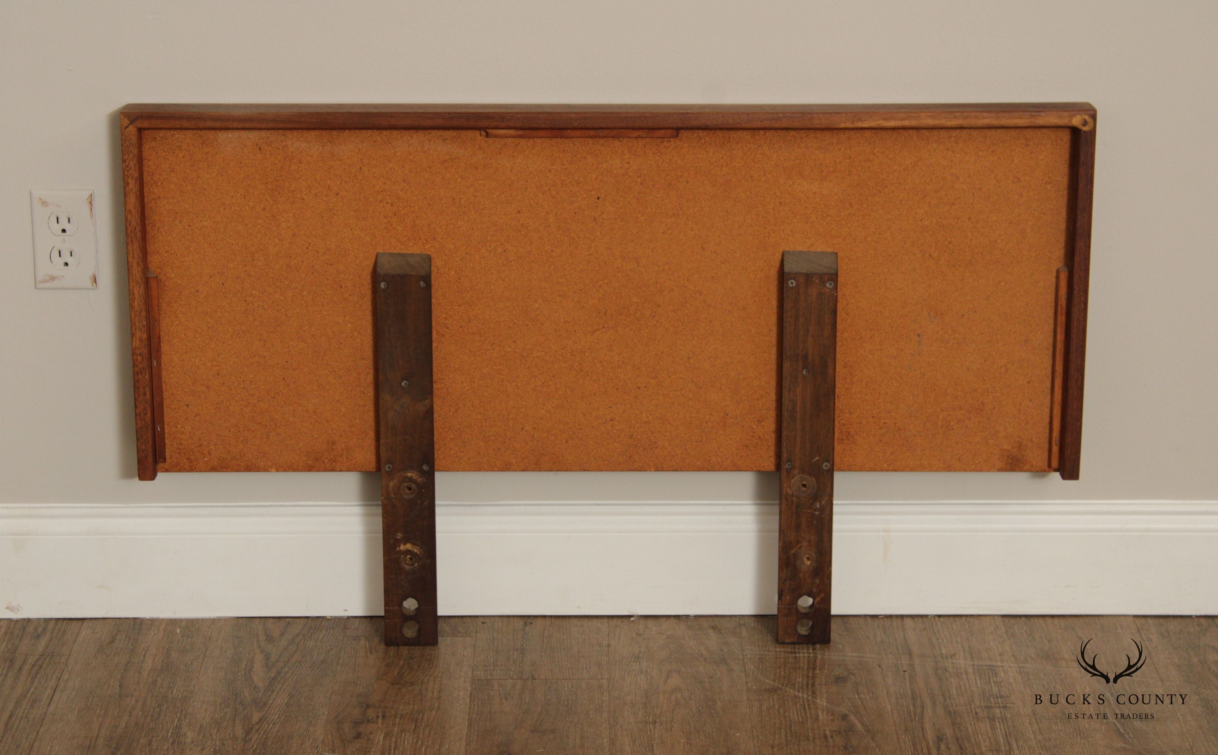 Mid Century Modern Walnut Twin-Size Headboard