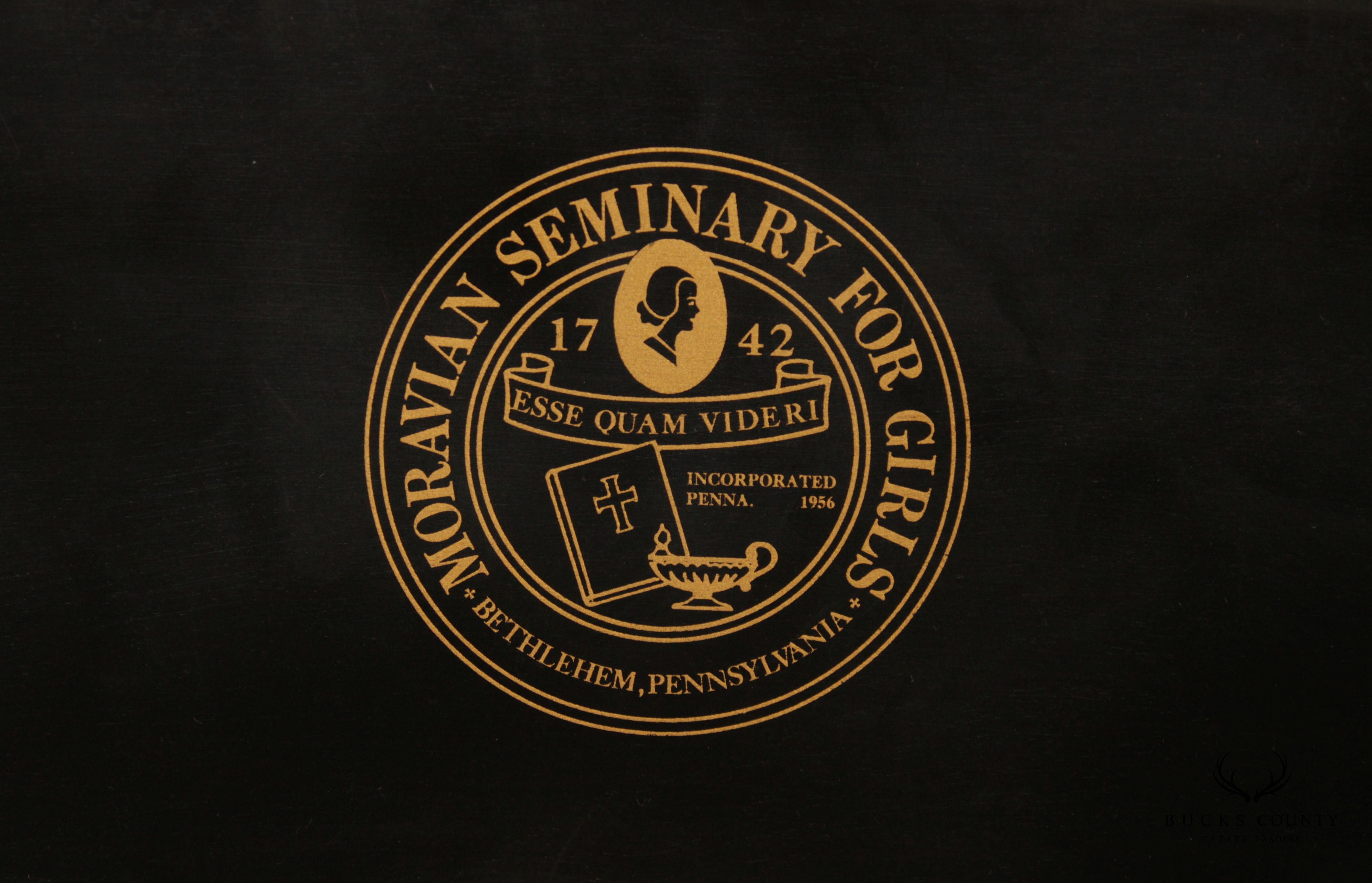 Moravian Seminary For Girls Black Painted Windsor Armchair