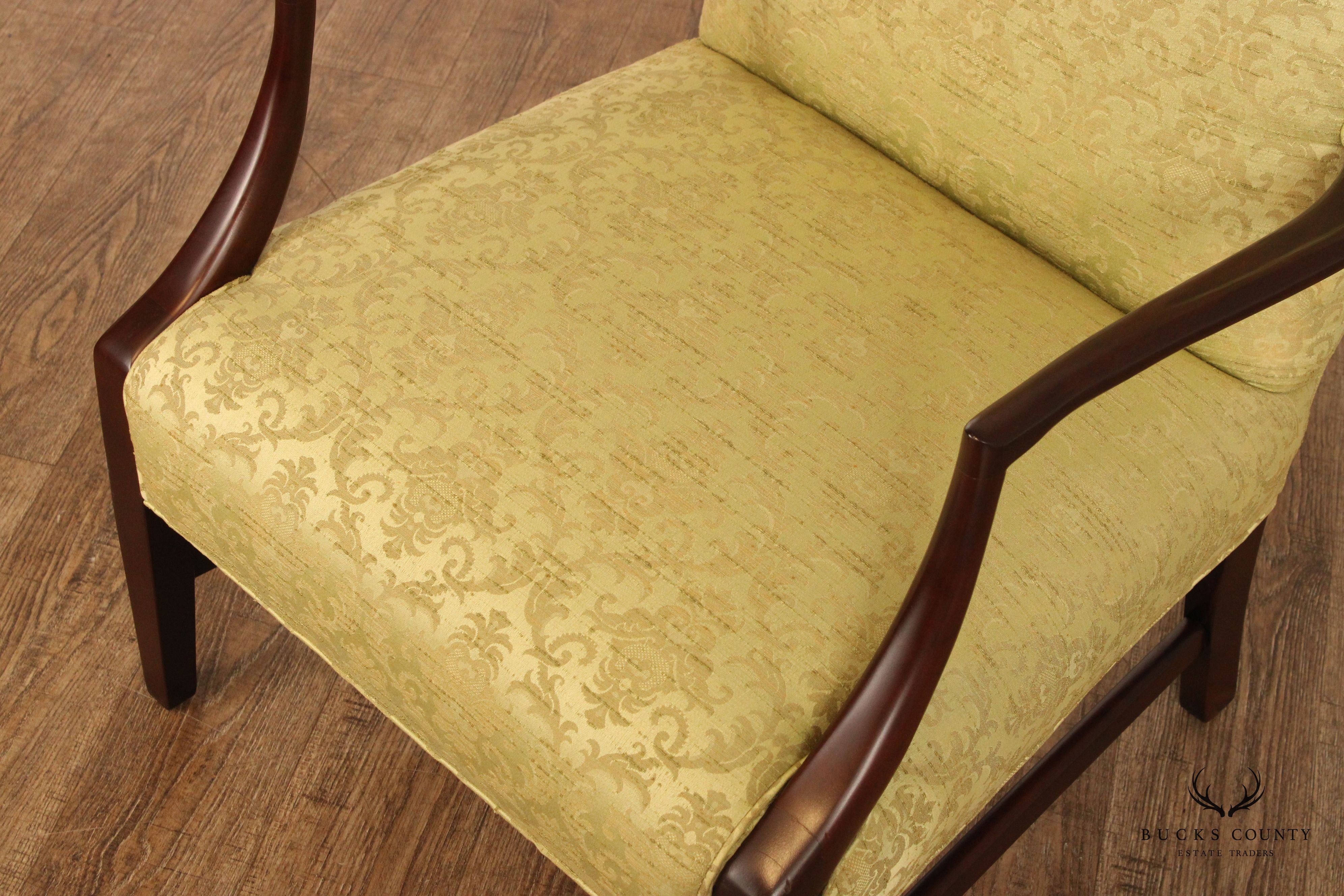 Chippendale Style Mahogany Lolling Armchair