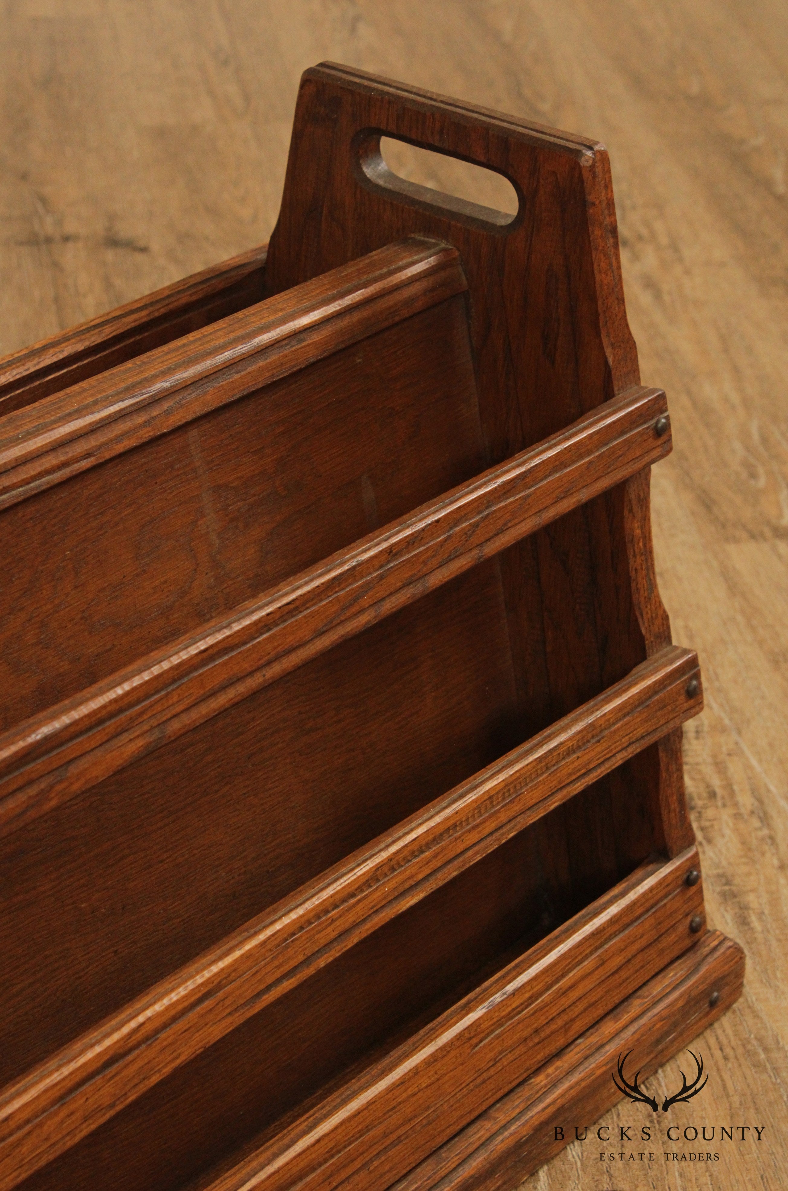 Brandt Ranch Oak Vintage Magazine Stand