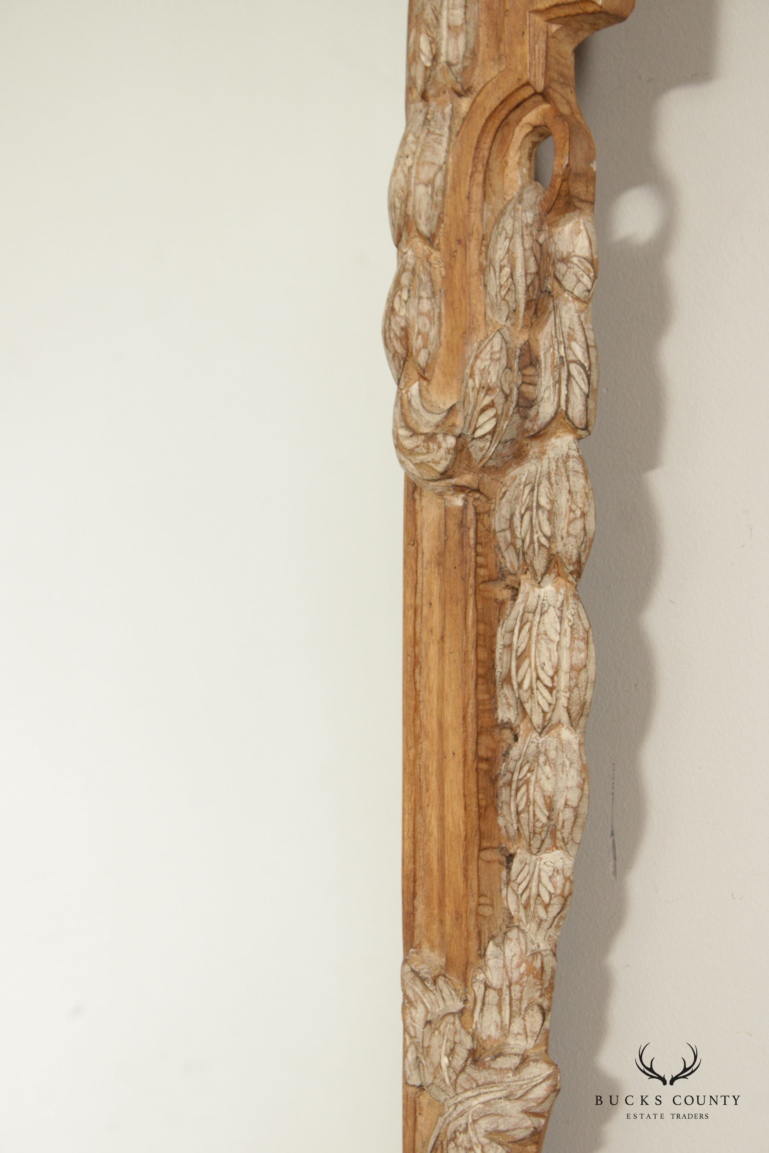 Louis XV Style Carved Wood Rectangular Wall Mirror