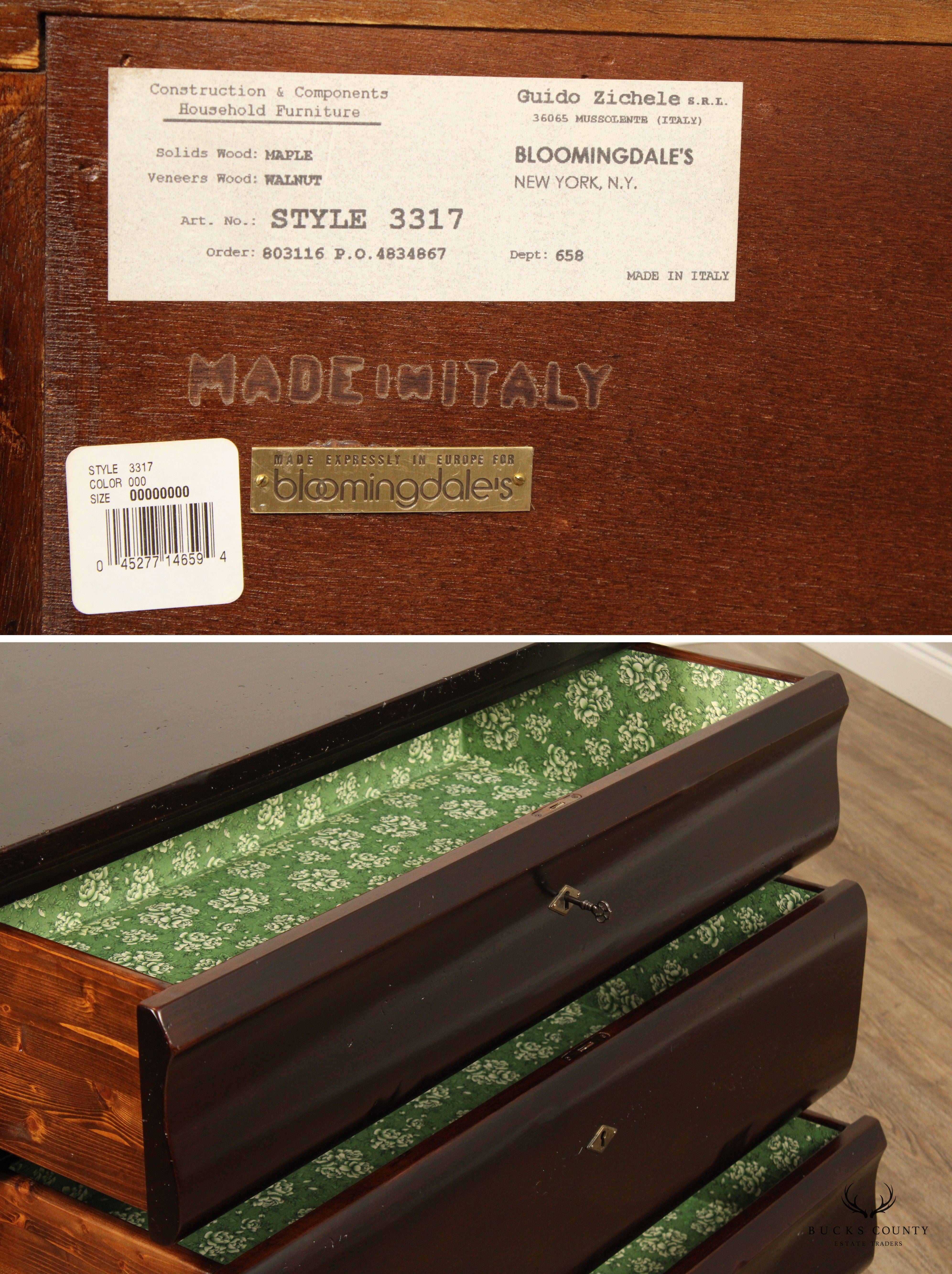 Guido Zichele for Bloomingdale's Italian Chest of Drawers