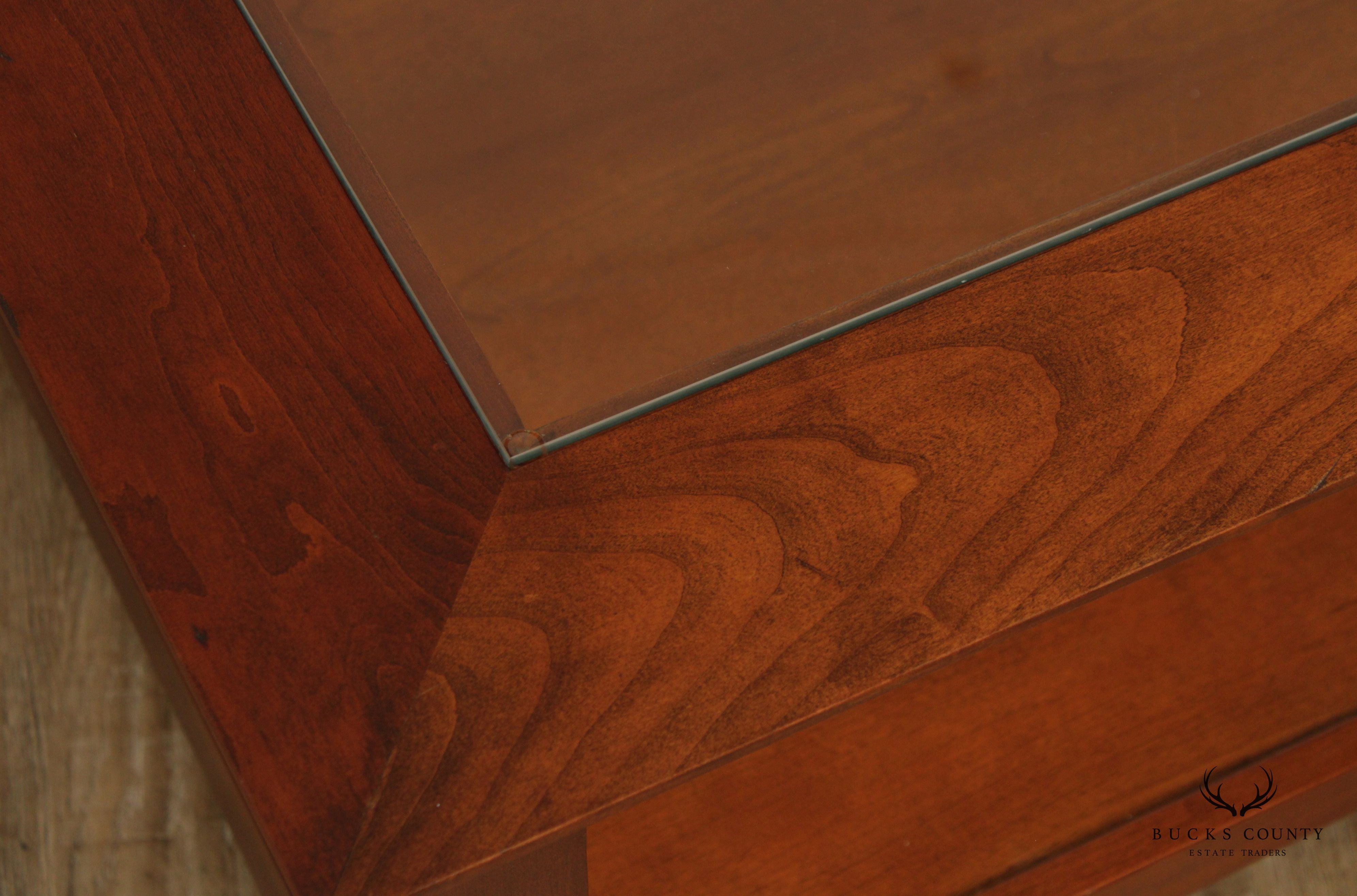 Stickley Arts & Crafts Style Cherry Square Cocktail Table