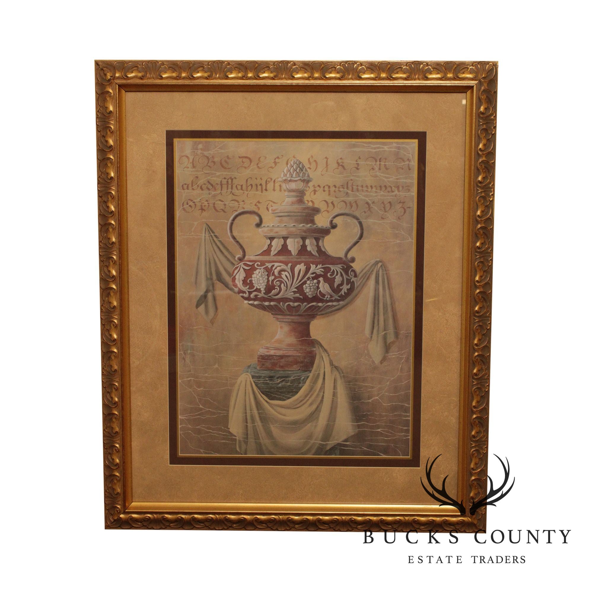 Gloria Eriksen Custom Framed Fine Art Print of Ancient Urn (A)
