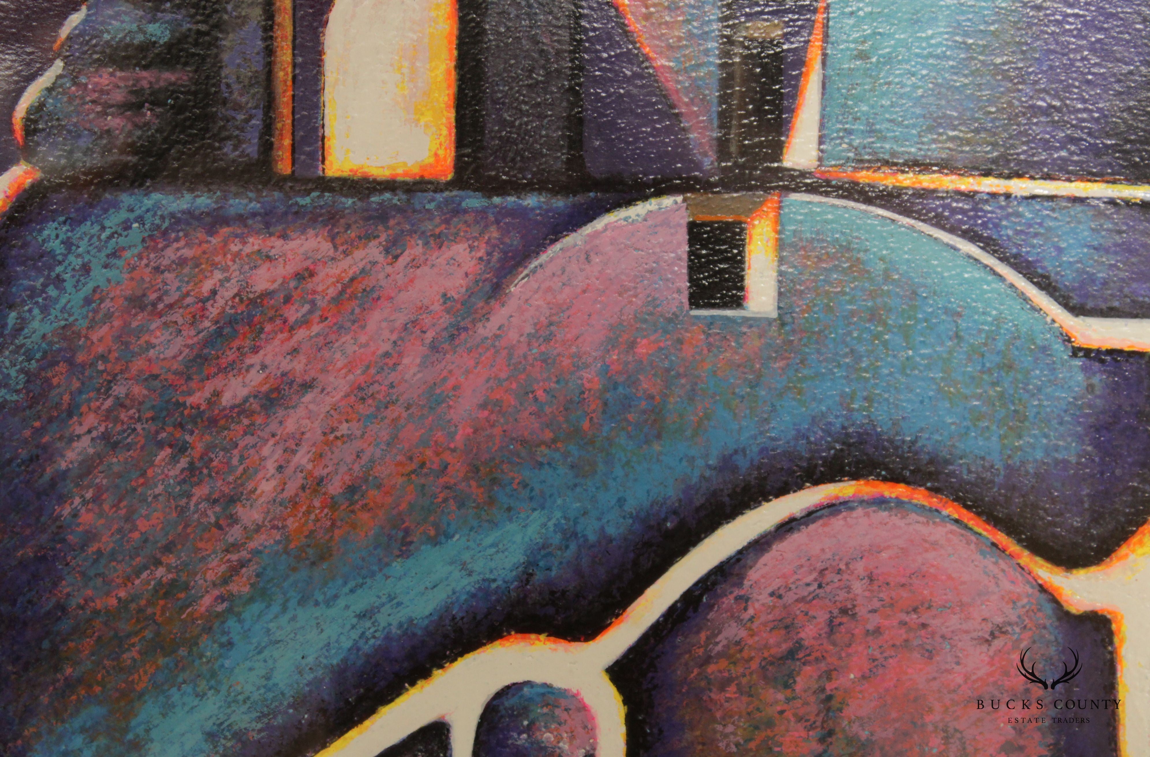 Igor Medvedev 'Byzantium' Serigraph Print, Custom Framed