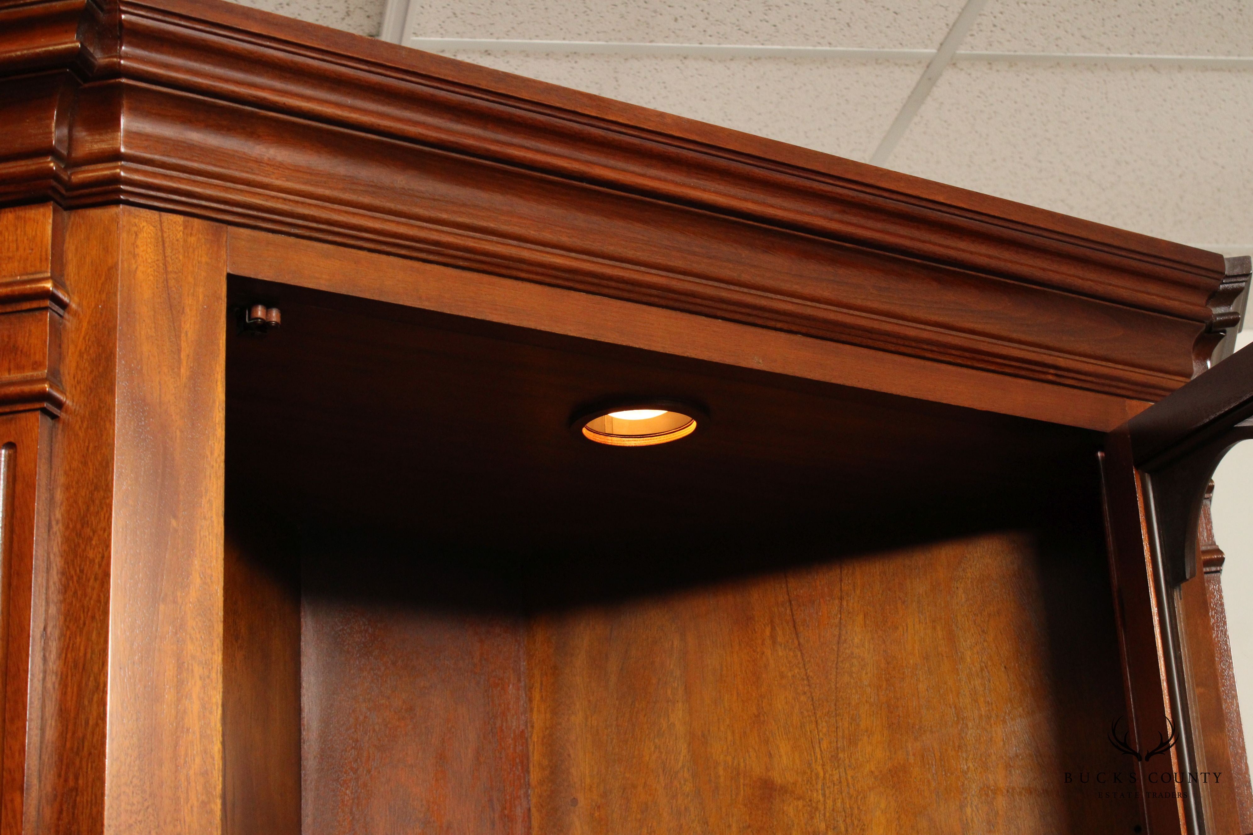 Councill Chippendale Style Mahogany Corner Cabinet