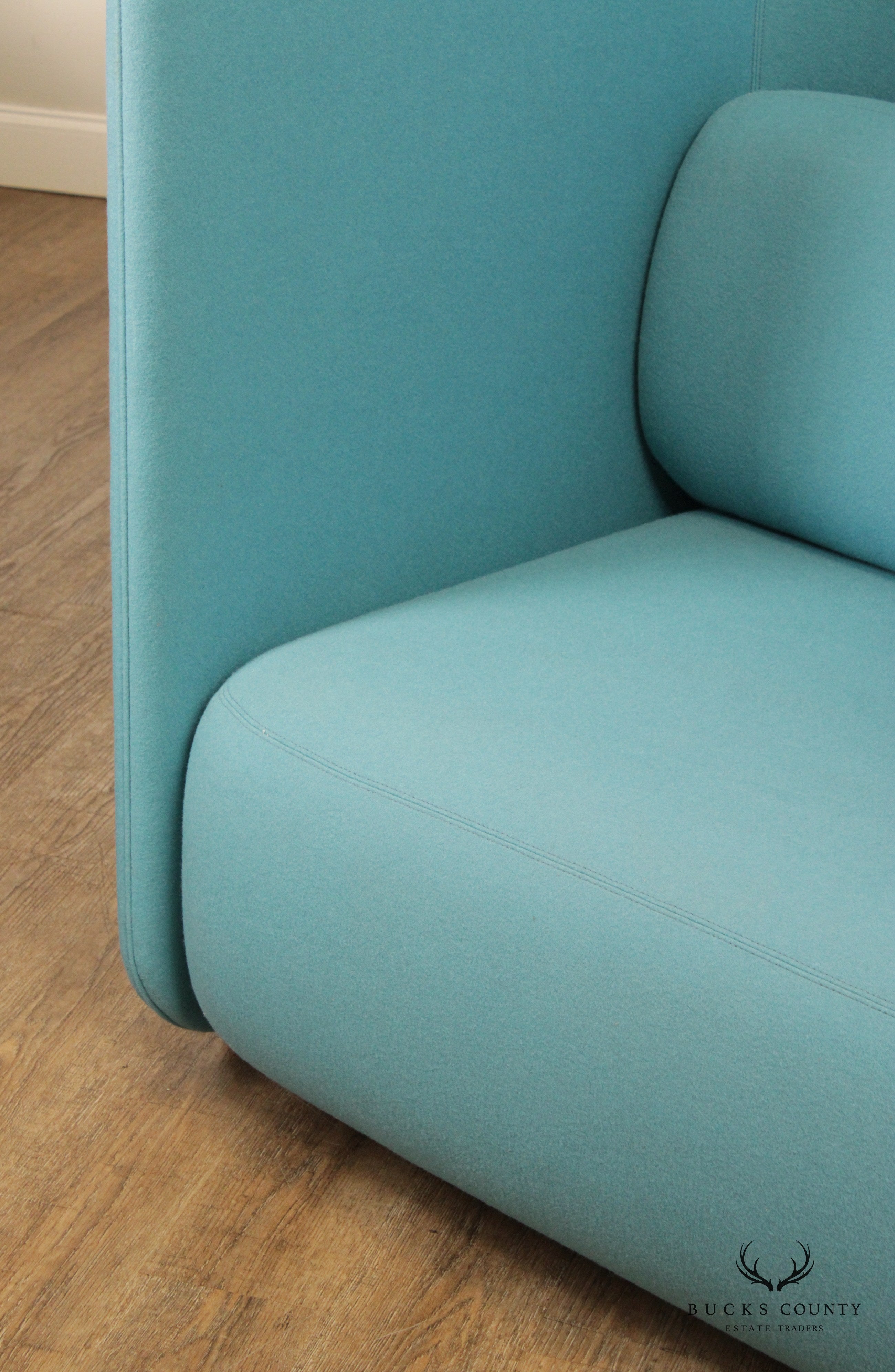 Bernhardt Modern Pair of 'Code' Privacy Wall Lounge Chairs