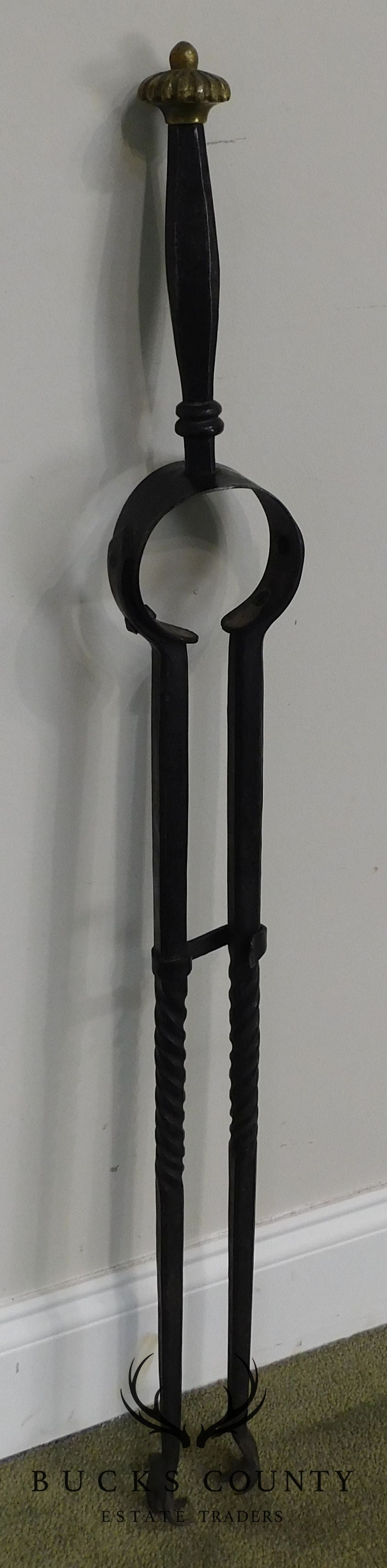 Hand Forged Antique Fireplace Tongs