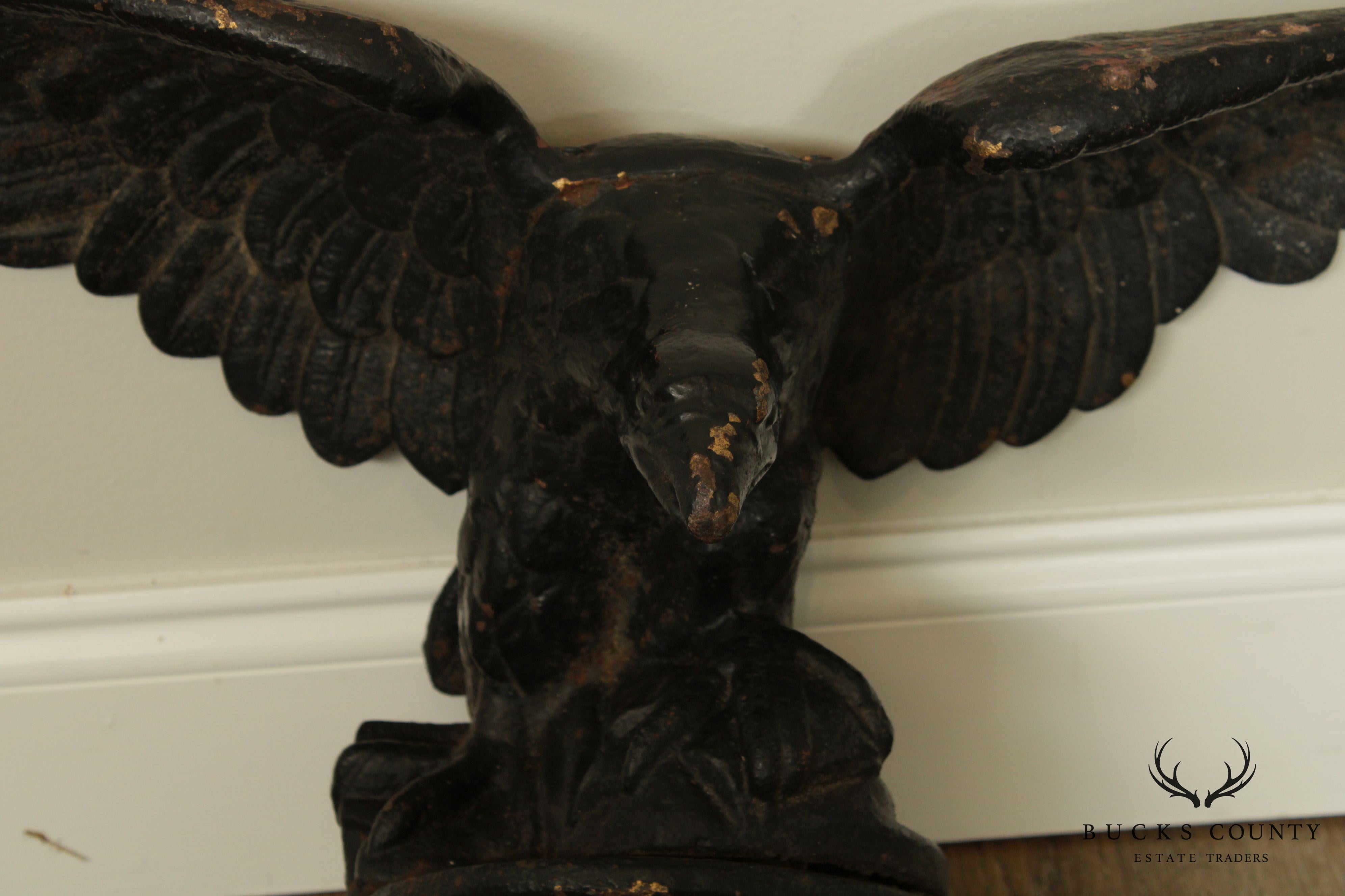 Antique Cast Iron Pilot House Winged Eagle