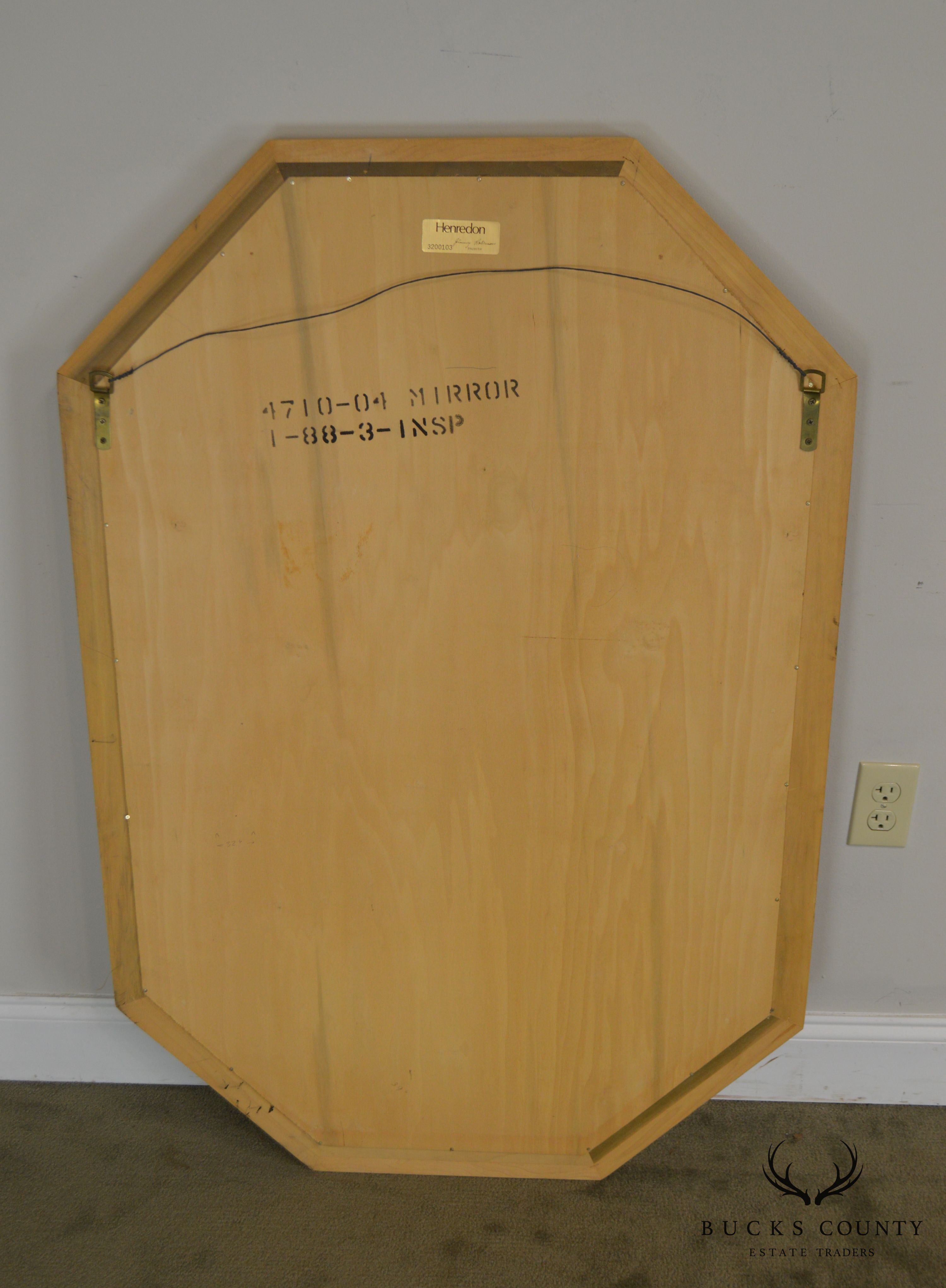 Henredon Scene Two Burl Wood Octagonal Mirror