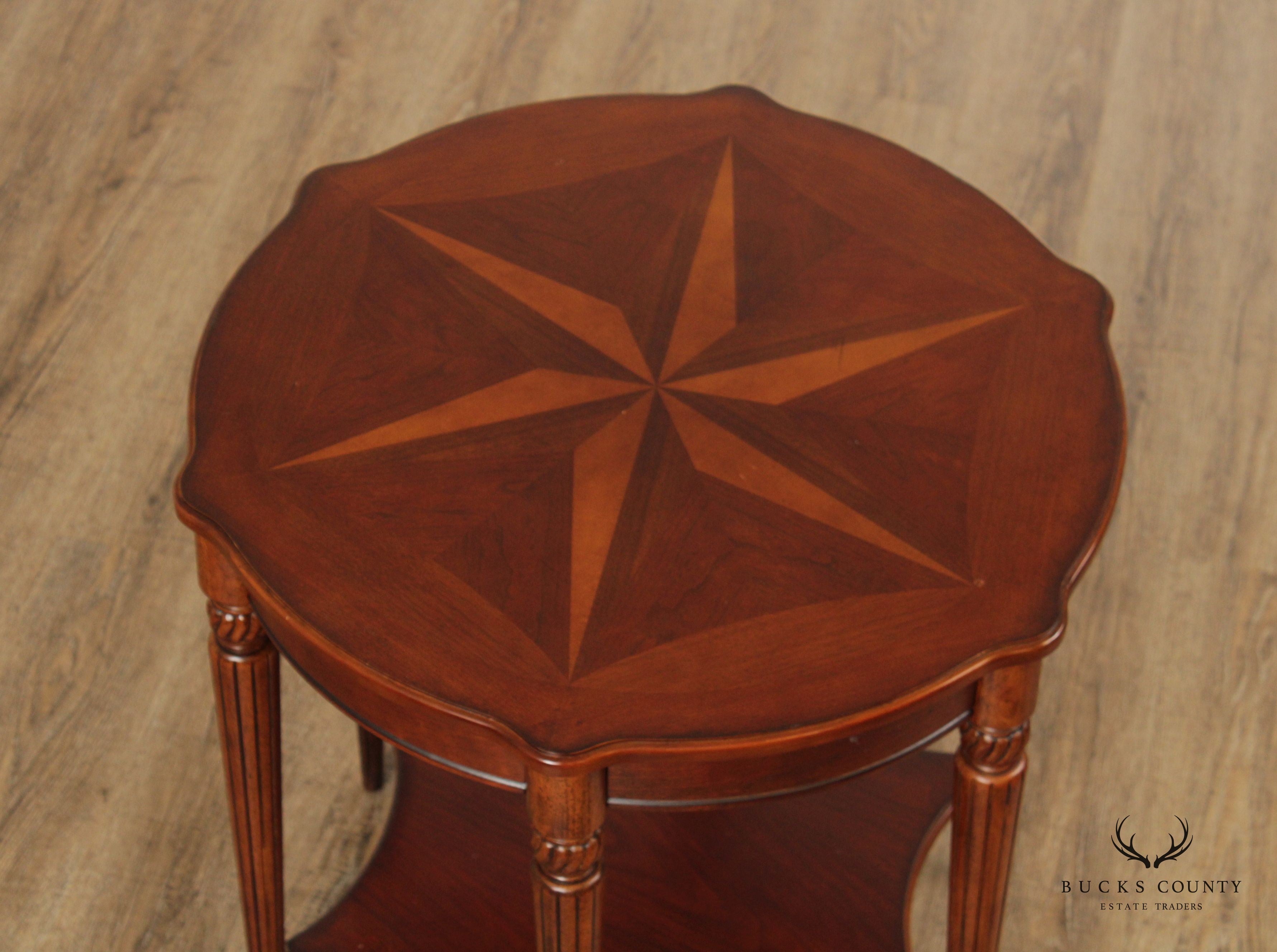 Butler 'Bainbridge' Inlaid Two-Tier Side Table