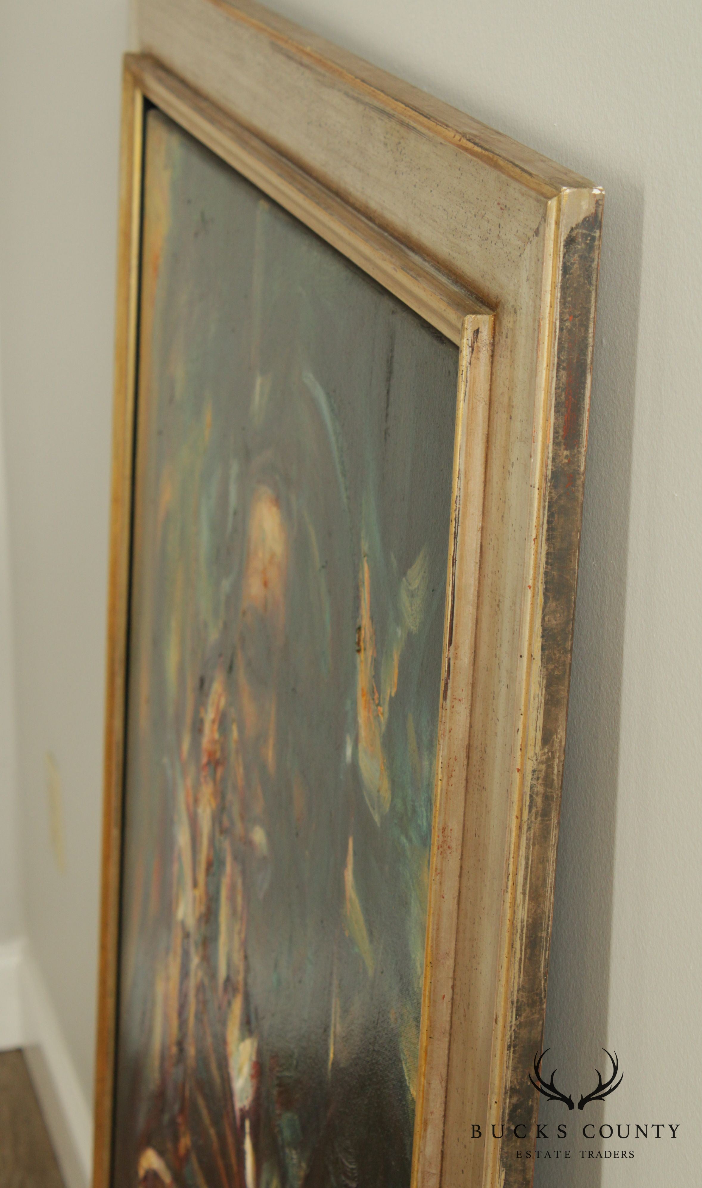 Stuart Yankell "Devotion" "The Architect of Time" Large Framed Oil Painting