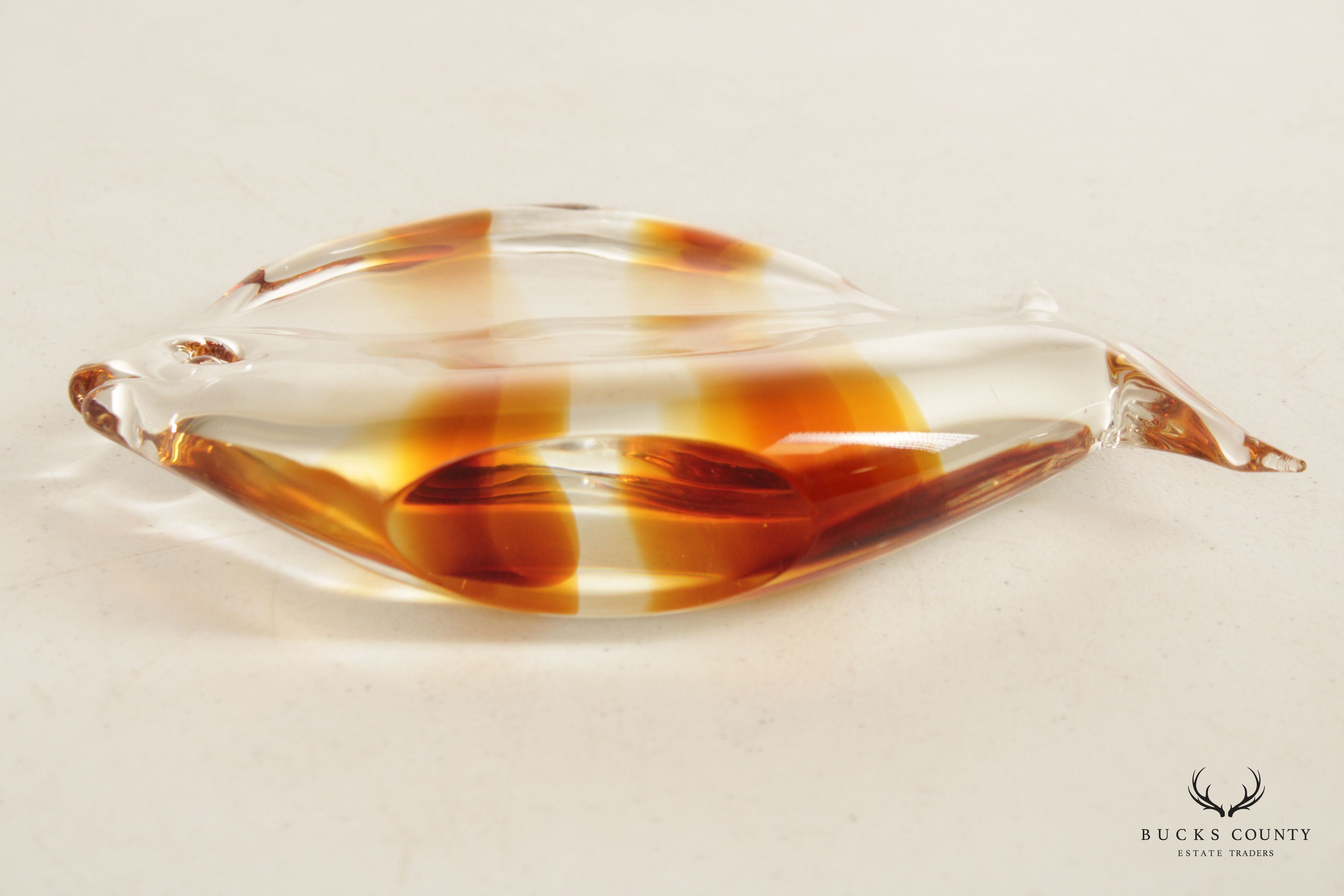 Murano Style Glass Butterfly Fish