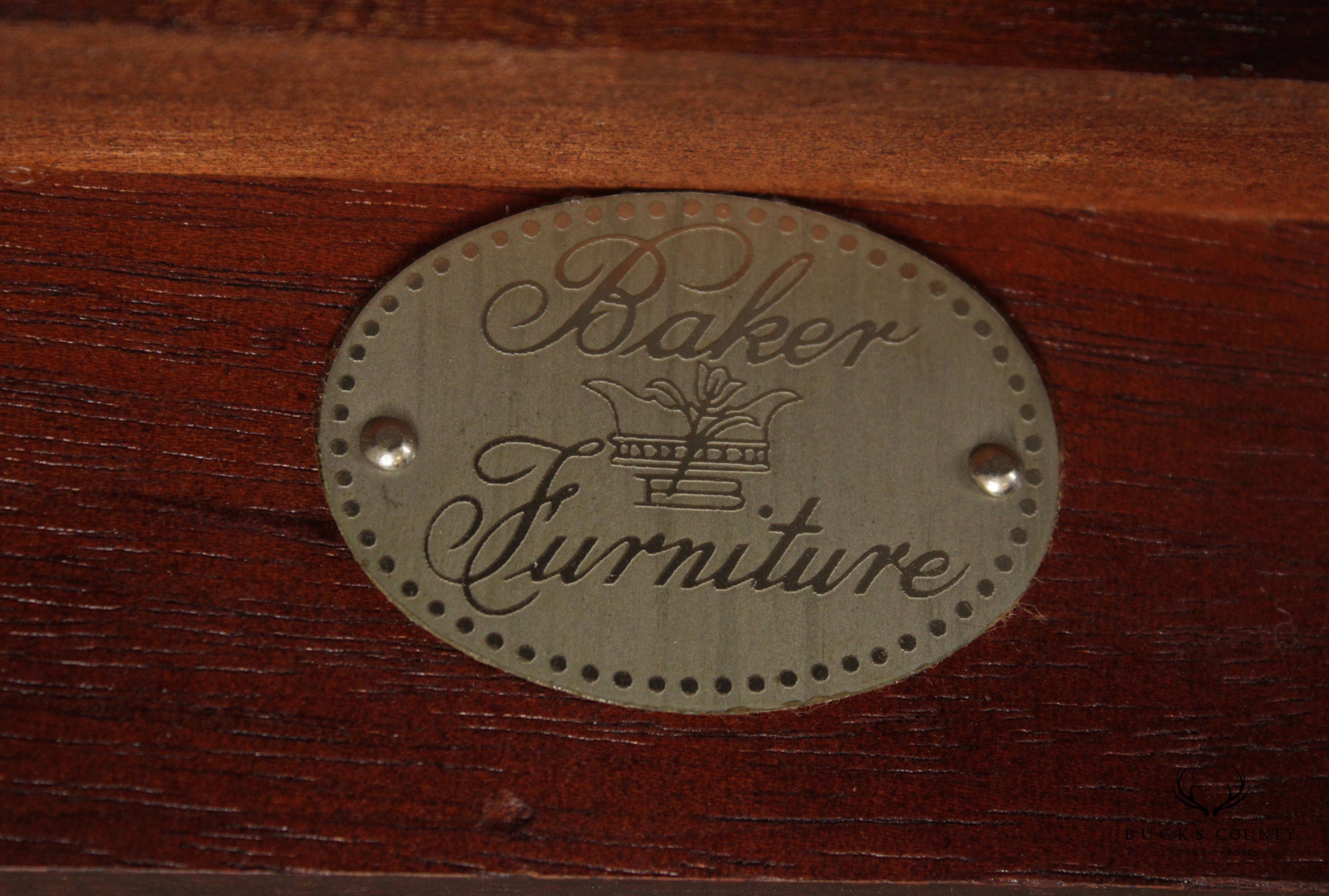 Baker Furniture Chippendale Style Carved Mahogany Armchair