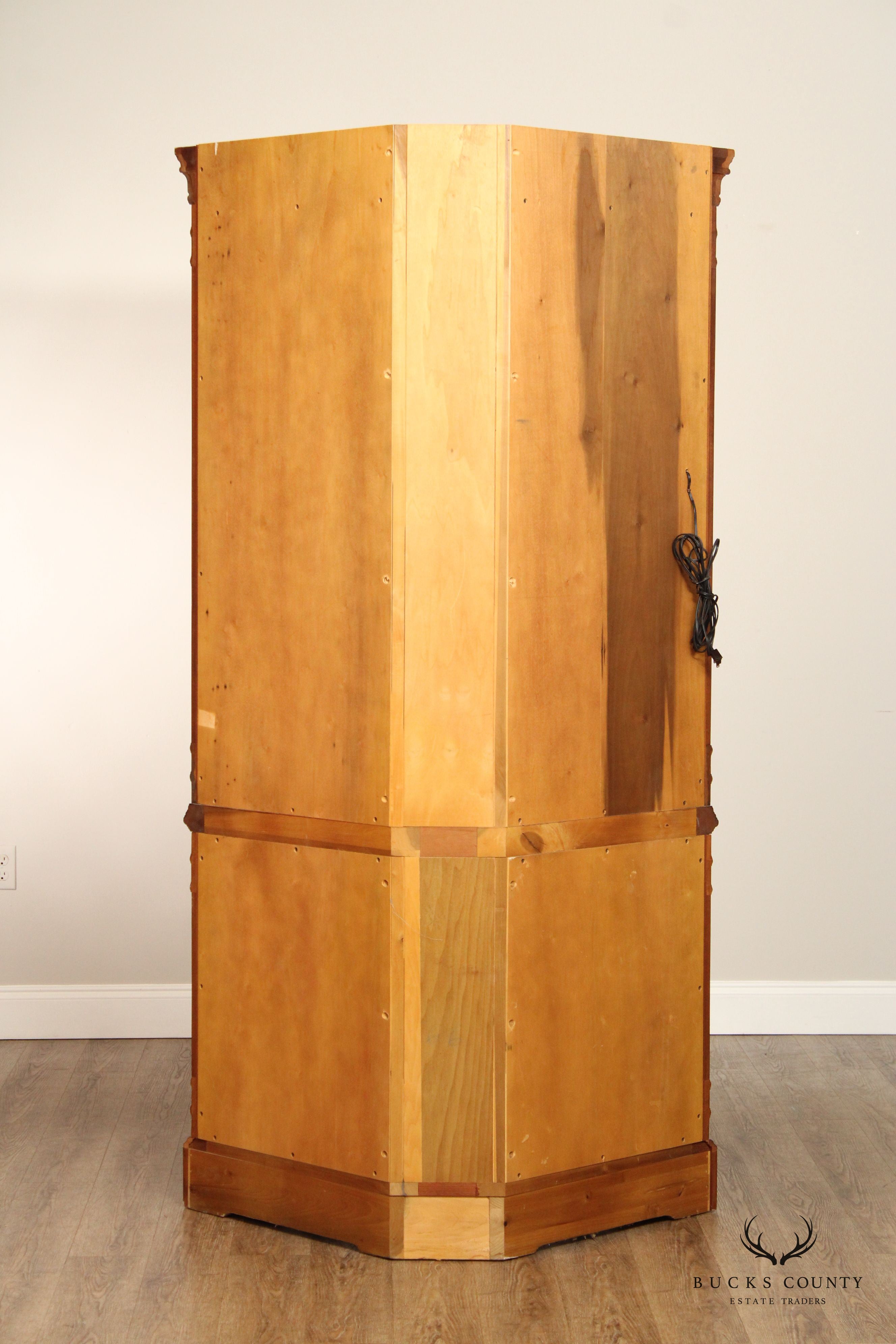 Councill Chippendale Style Mahogany Corner Cabinet