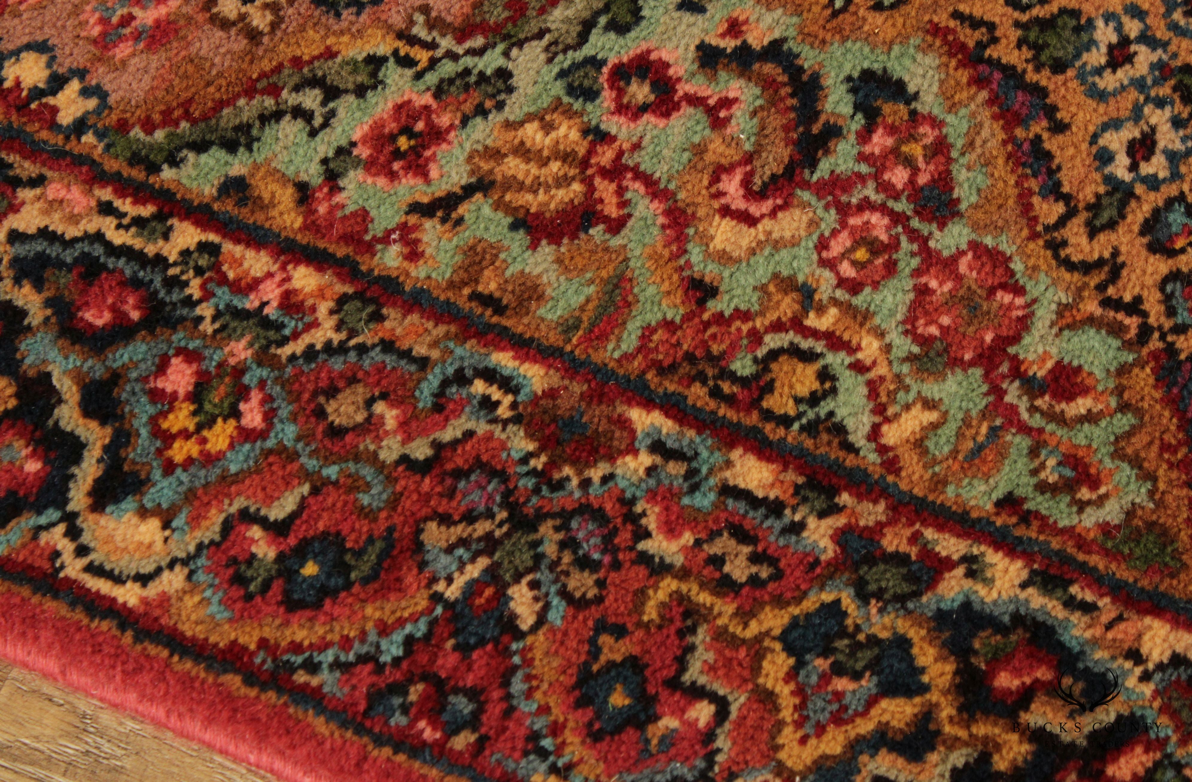 Karastan Vintage Multicolor Panel Kirman Wool Area Rug