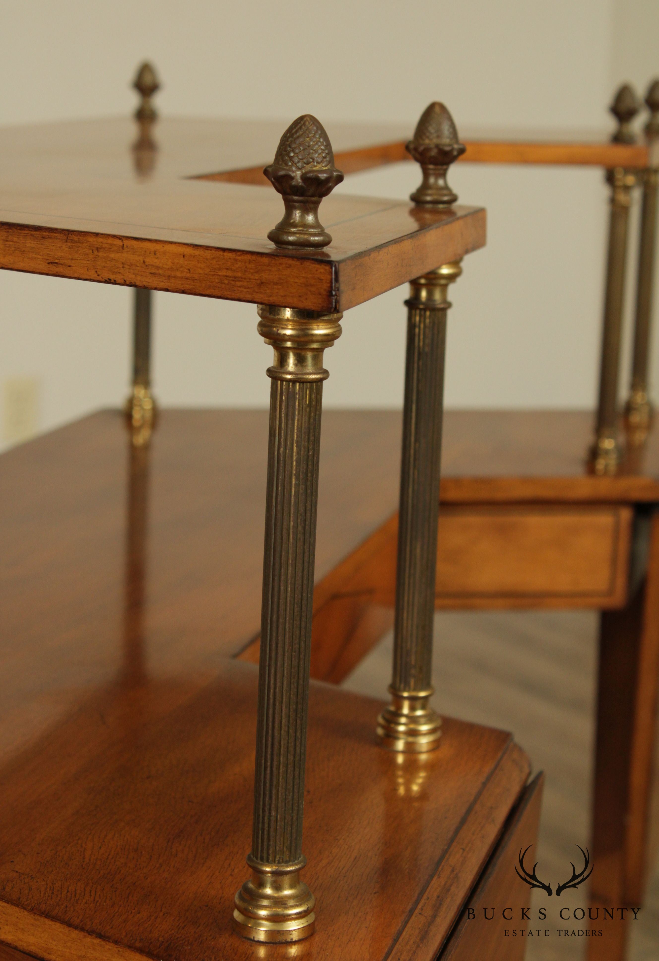 Mid Century Neo-Classical Style 2 Tier Custom Quality Server