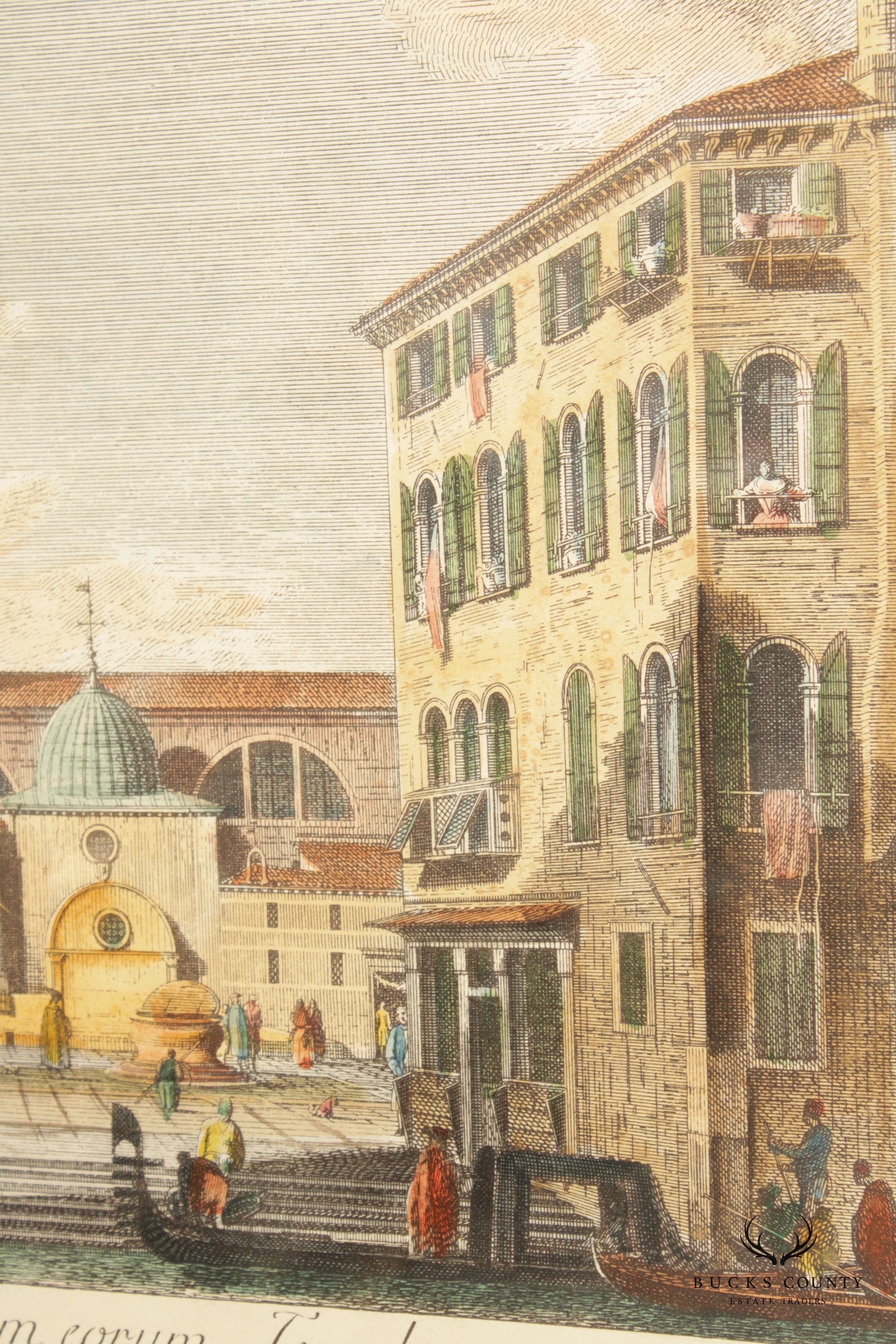 Italian Venetian 'View of Campo Dei Santi Apostoli' Art Print, After Canaletto