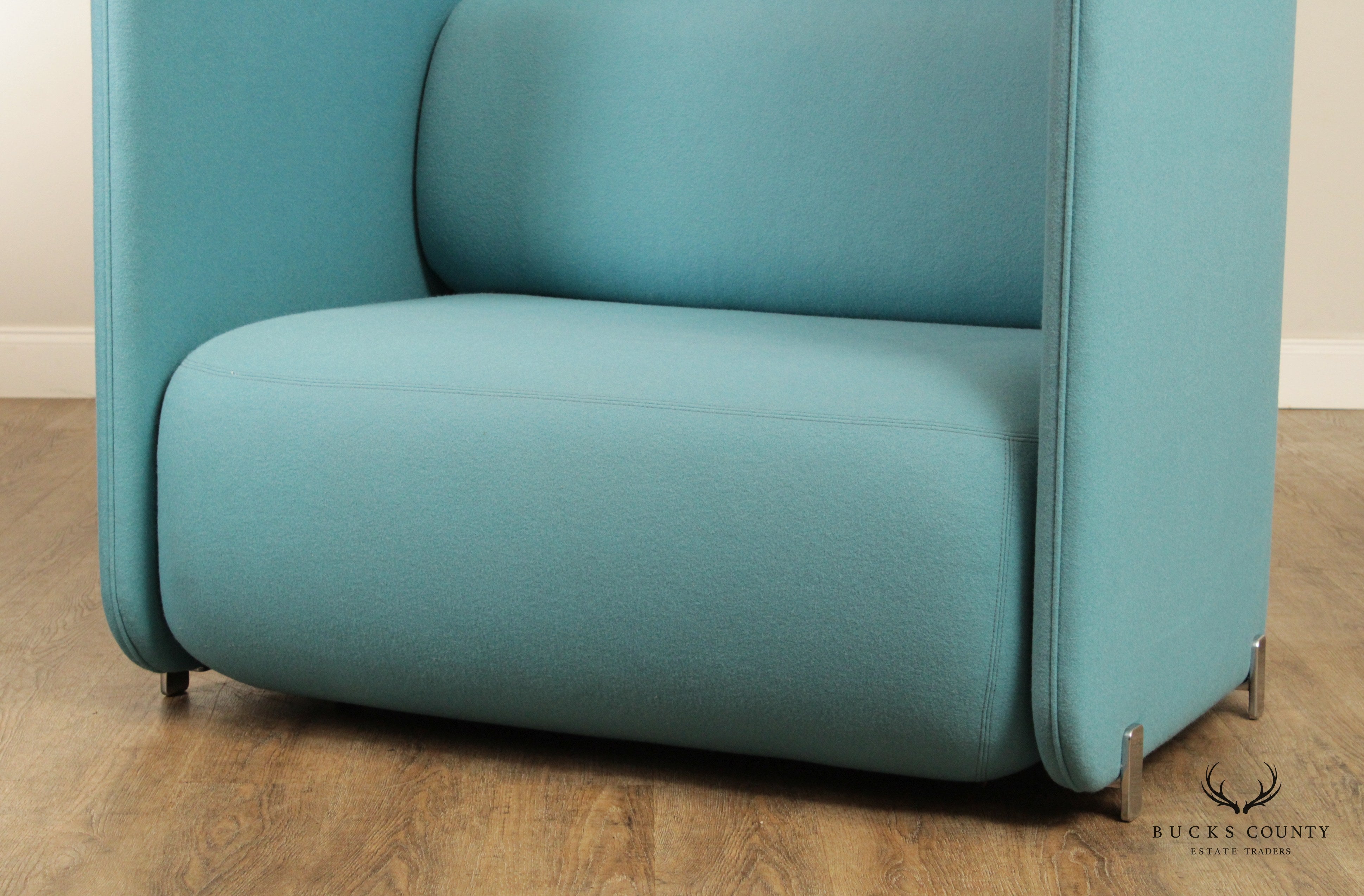 Bernhardt Modern Pair of 'Code' Privacy Wall Lounge Chairs
