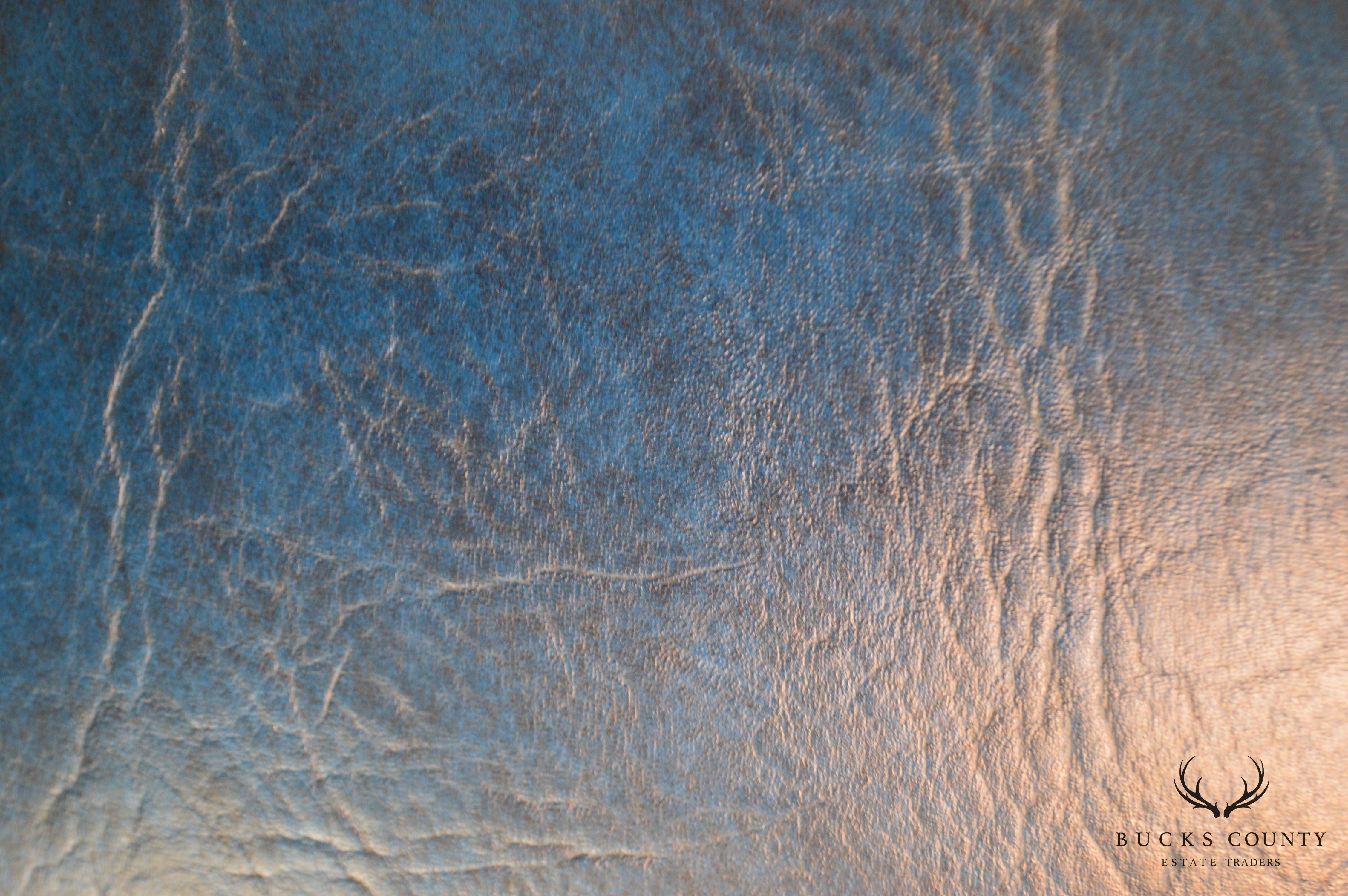 Queen Anne Style Vintage Custom Quality Mahogany Pair Shepherd's Crook Armchairs (A)