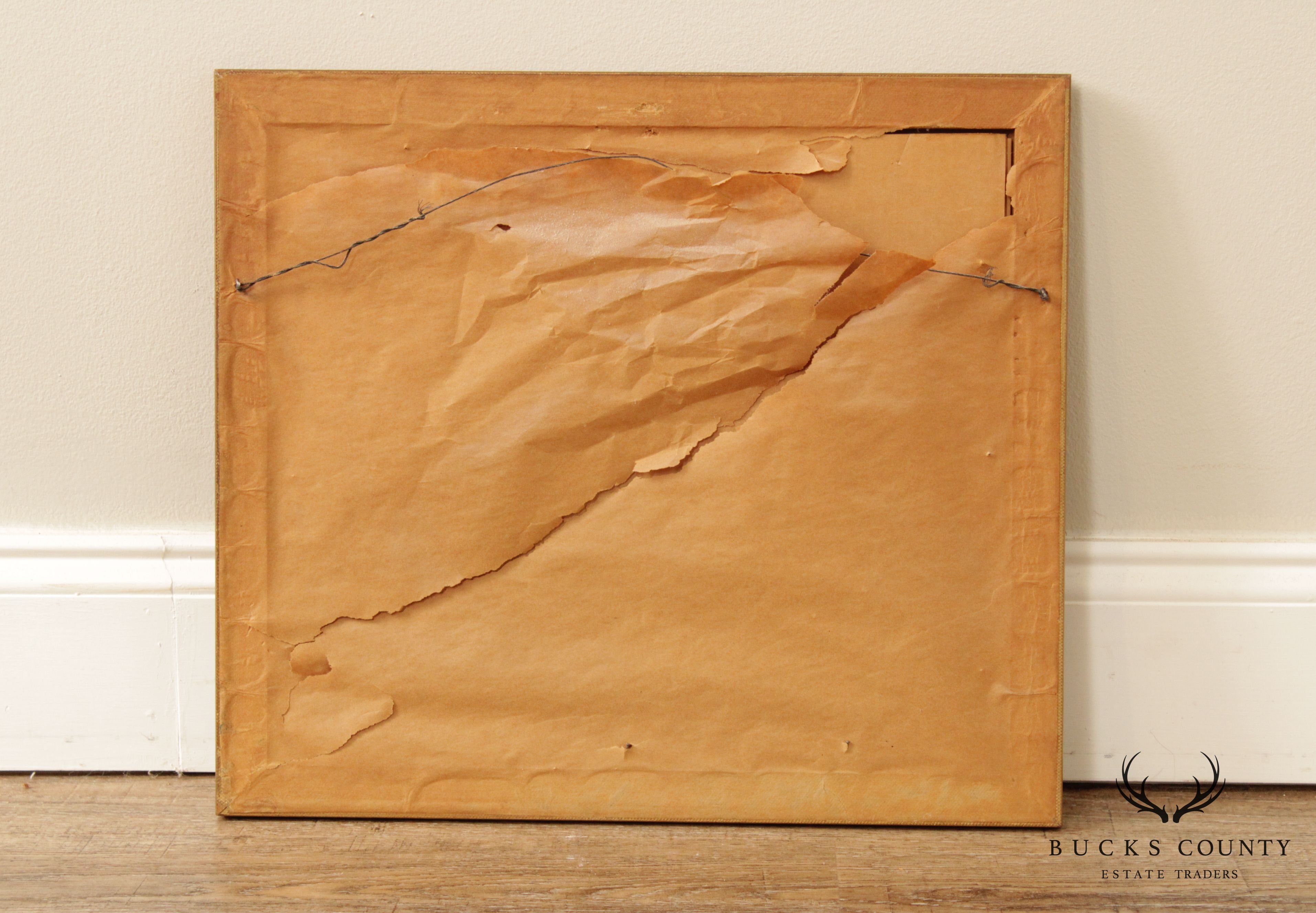 Franz Herbelot Parisian Cafe Street Scene Lithograph