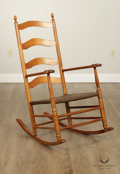 Antique shaker discount ladder back chair