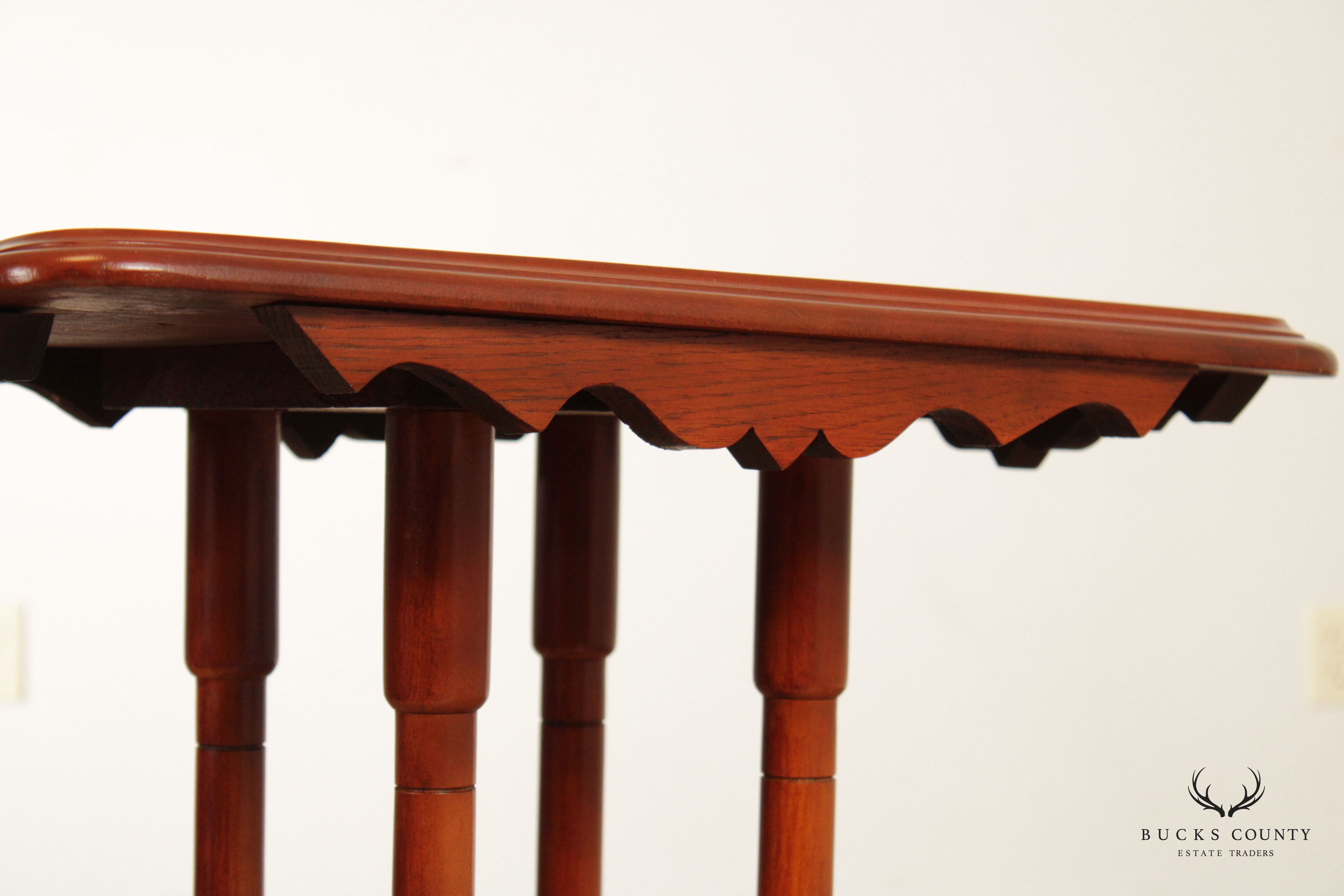 Antique Eastlake Victorian Pair of Carved Side Tables