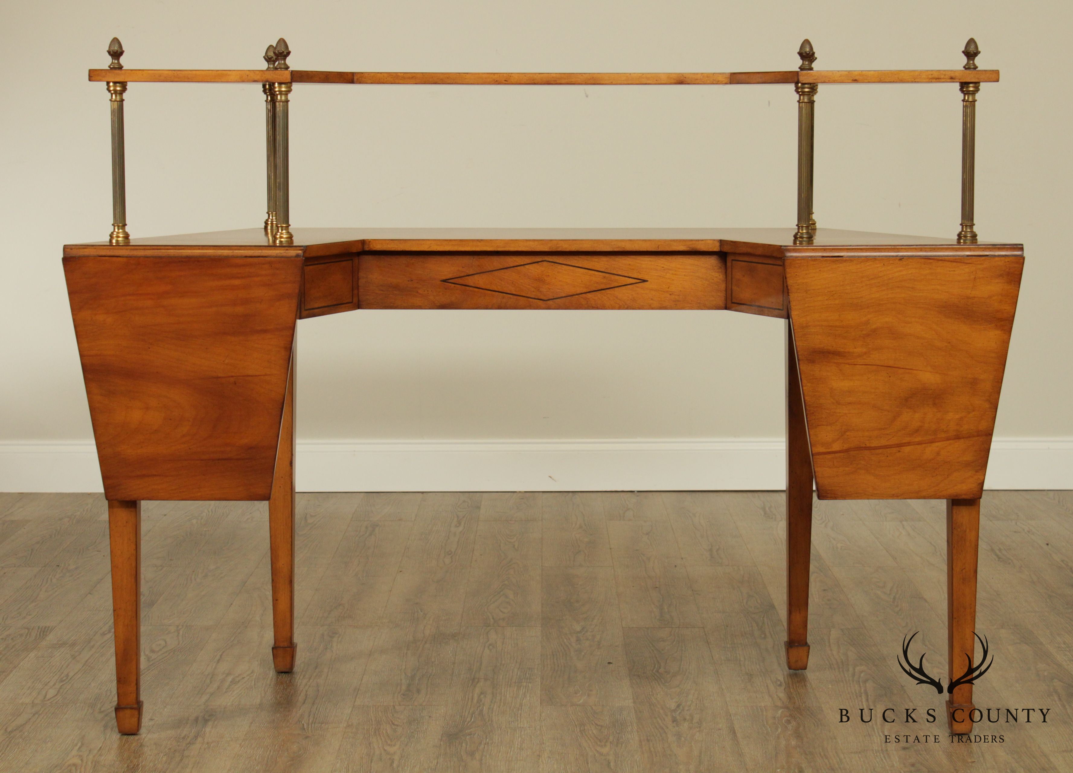 Mid Century Neo-Classical Style 2 Tier Custom Quality Server