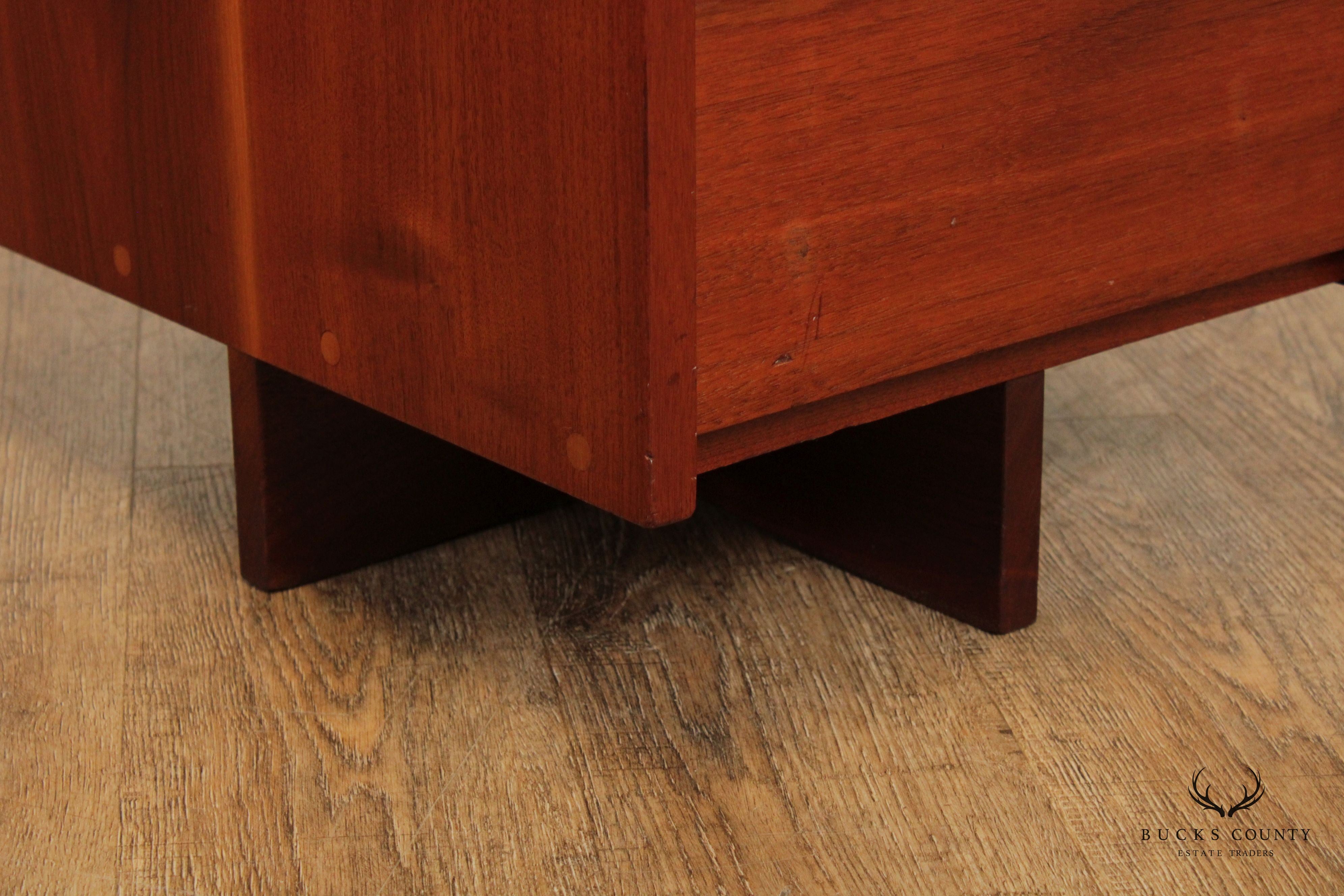 George Nakashima Studio Walnut Double Pedestal Desk