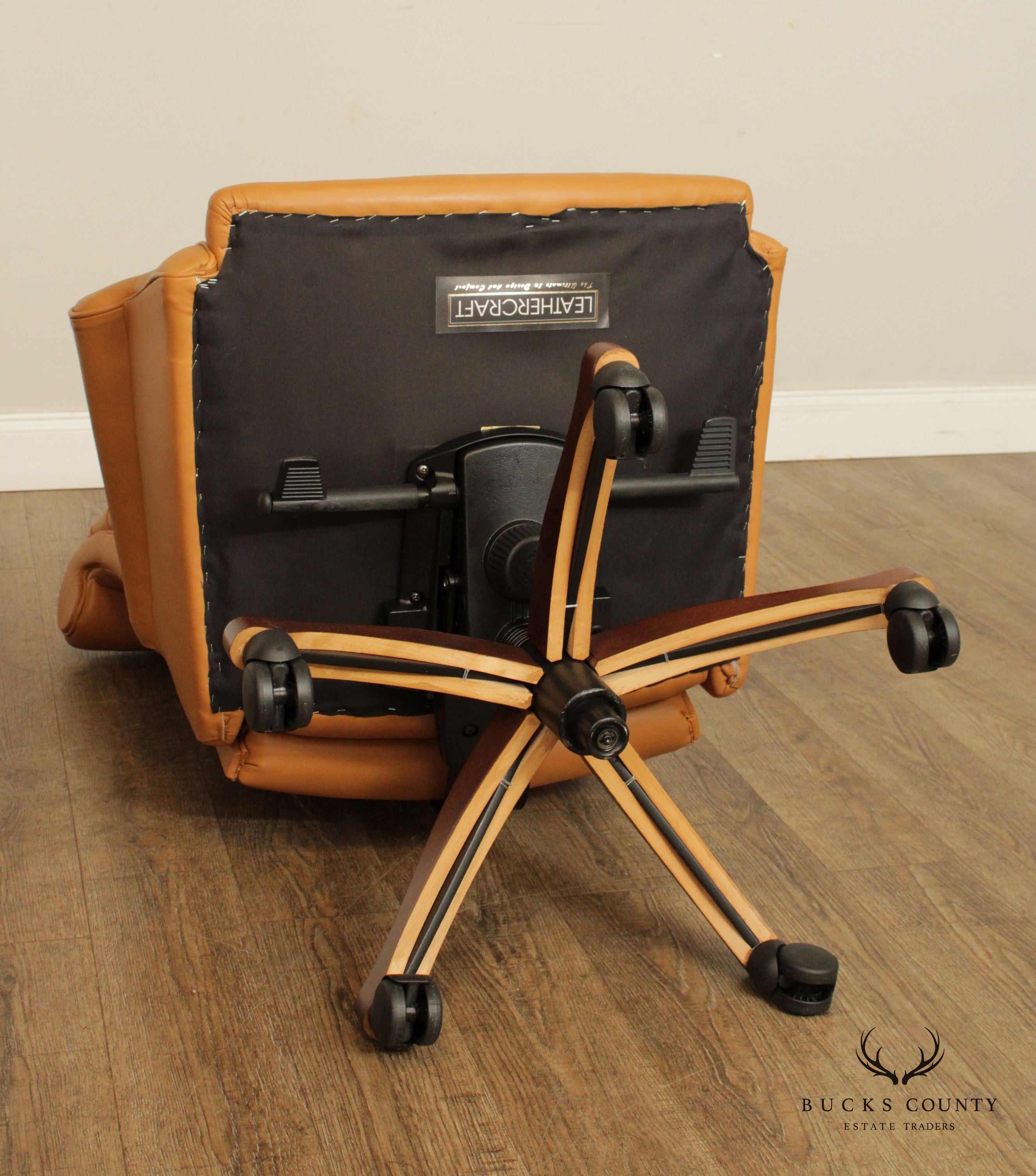 Leathercraft Tufted Leather Executive Office Armchair (J)