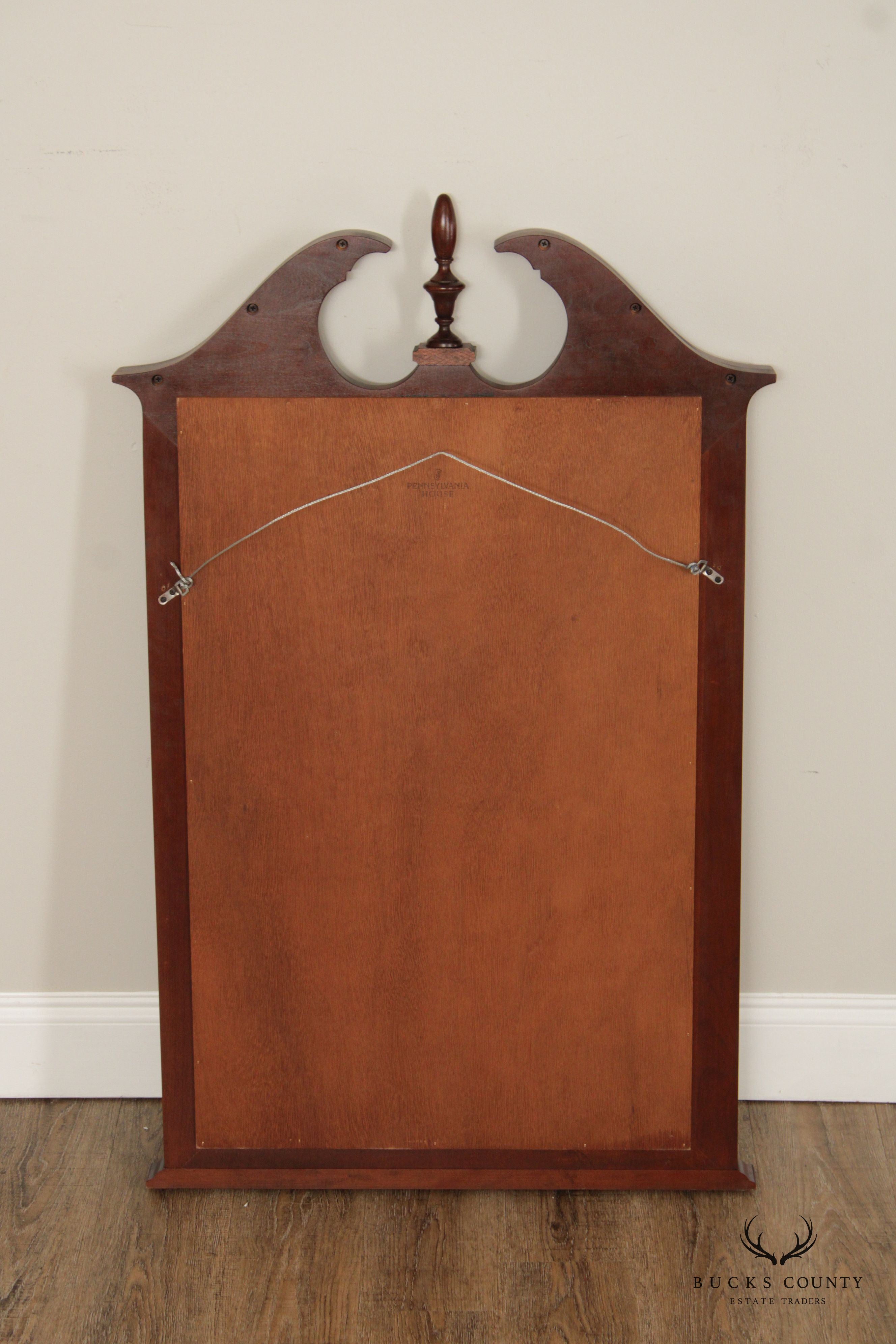 PENNSYLVANIA HOUSE TRADITIONAL MAHOGANY BEVELED WALL MIRROR