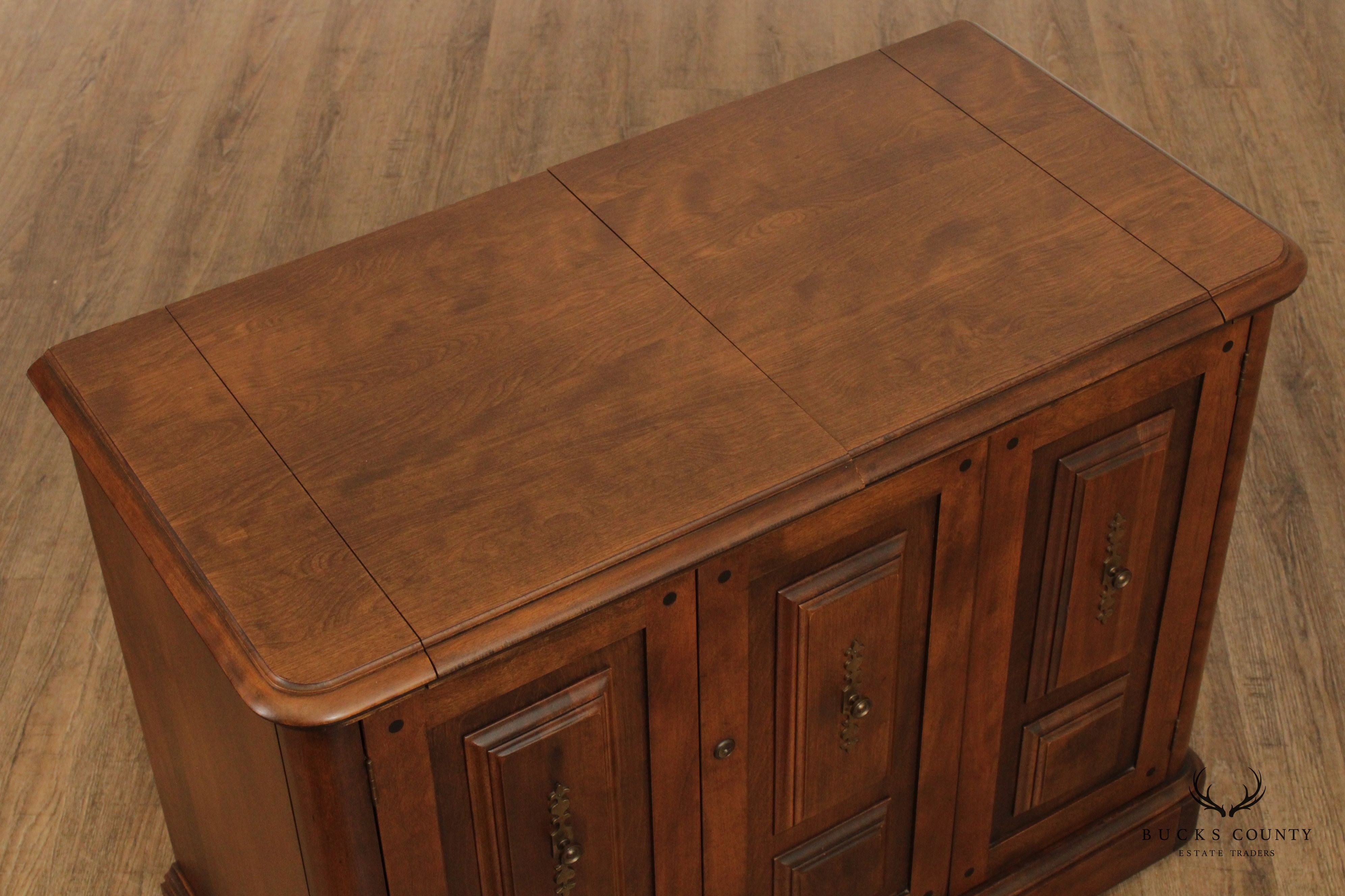 Temple Stuart Vintage Maple Flip-Top Server Bar