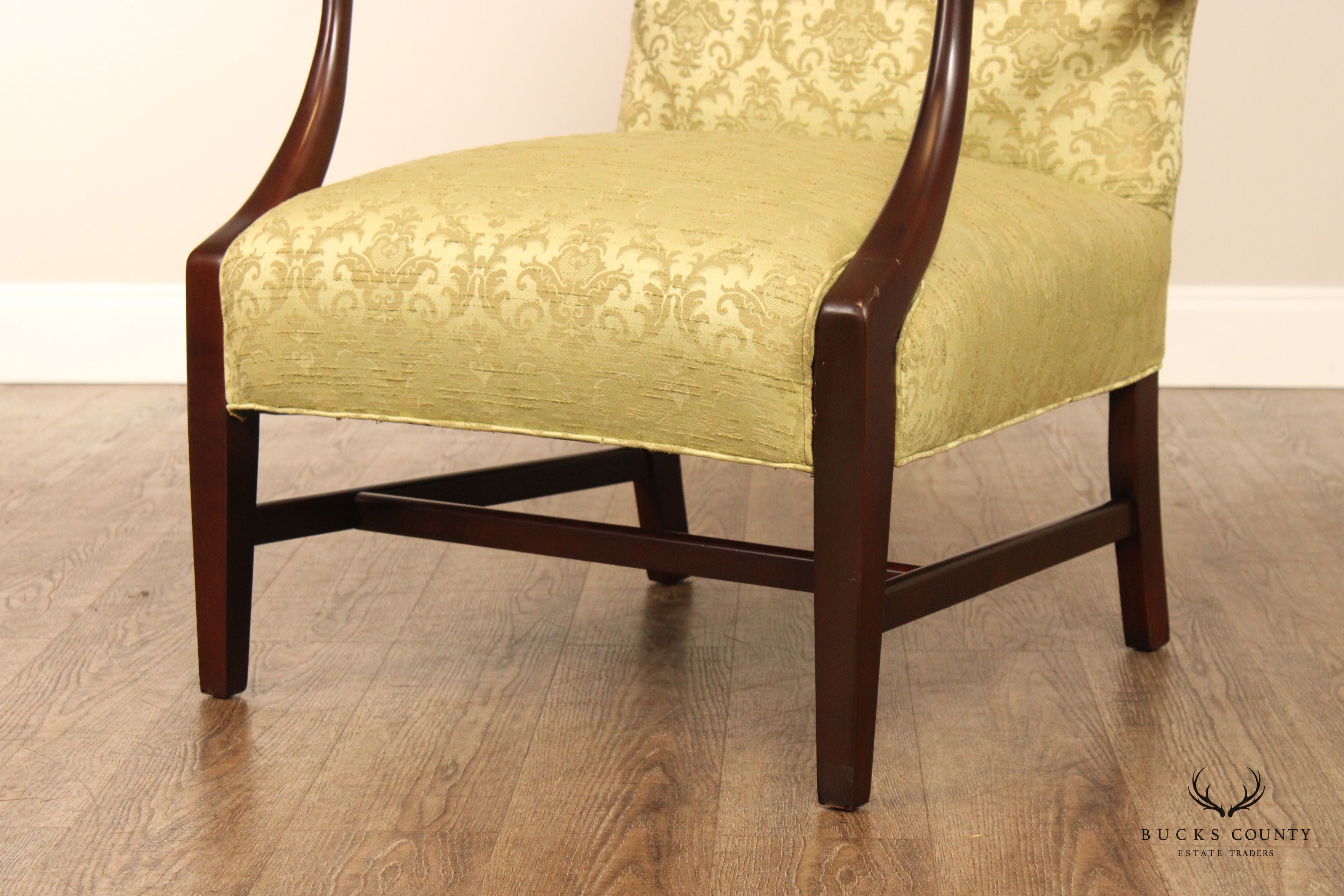 Chippendale Style Mahogany Lolling Armchair