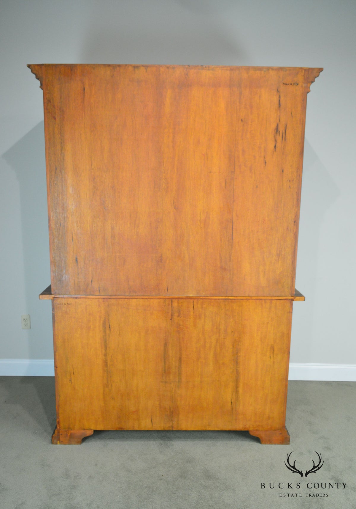 Italian Walnut Large Stepback Cupboard