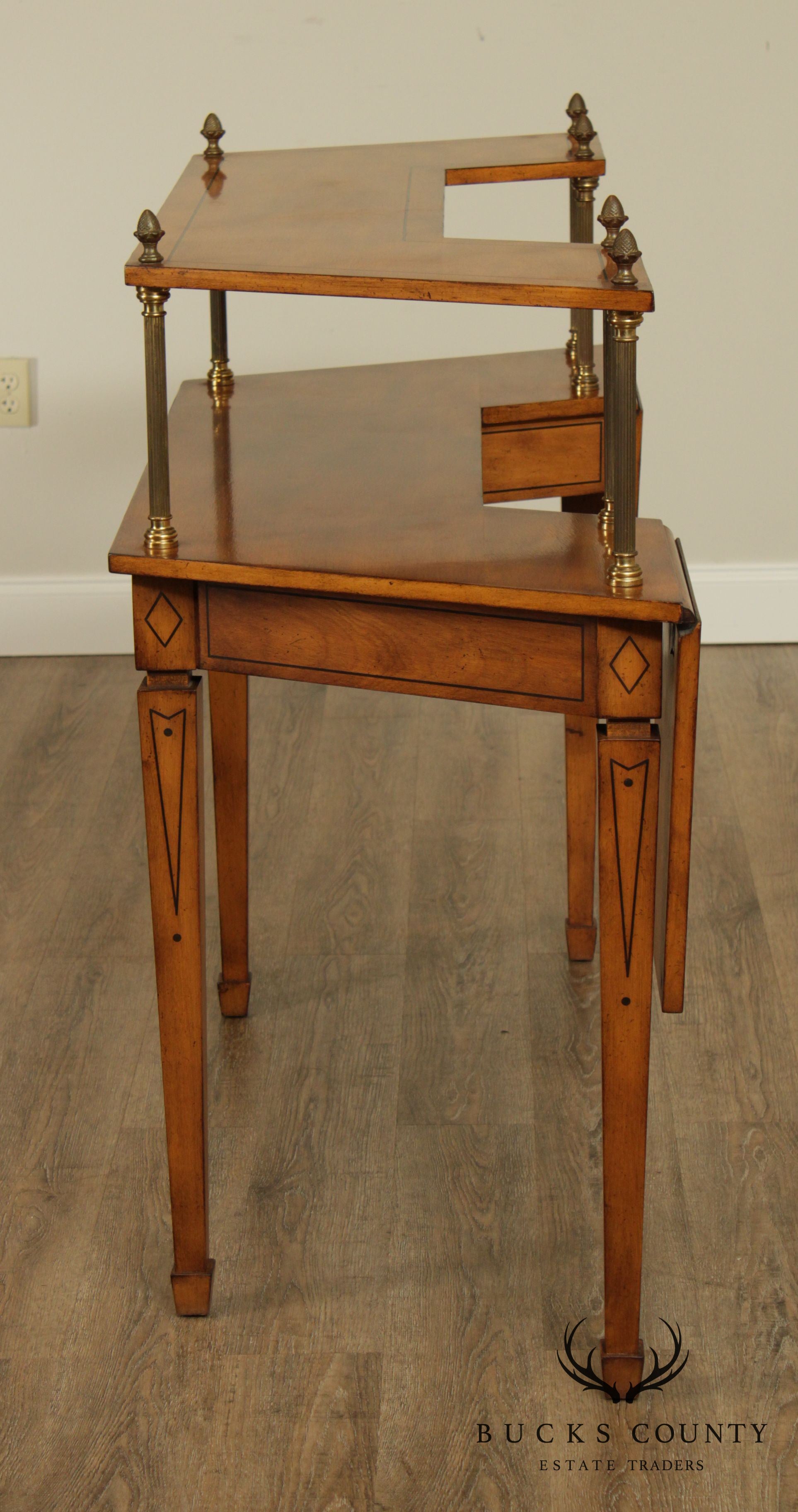 Mid Century Neo-Classical Style 2 Tier Custom Quality Server