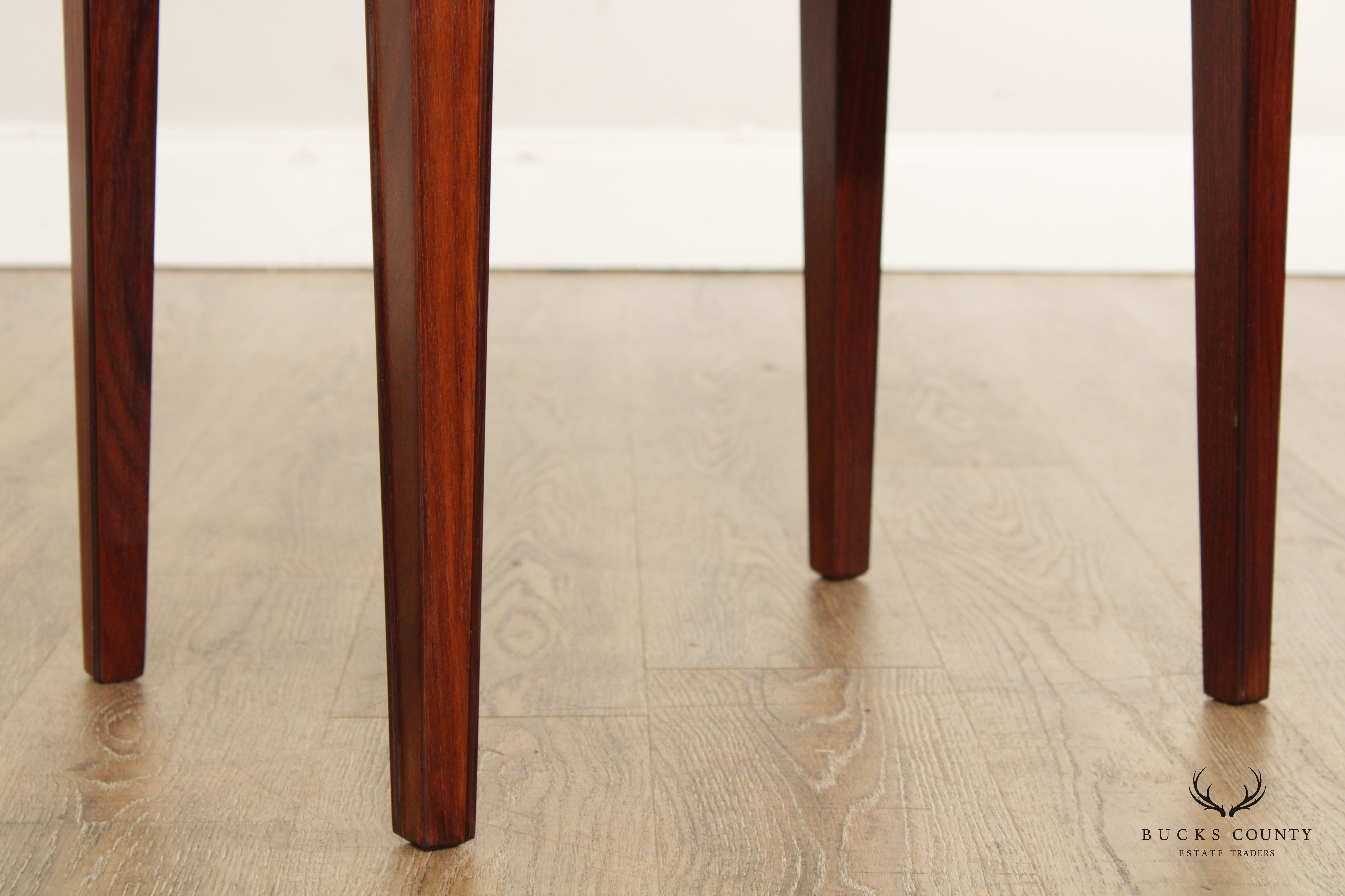 Danish Furniture Makers Control Modern Tile Top Rosewood Tile Top Table
