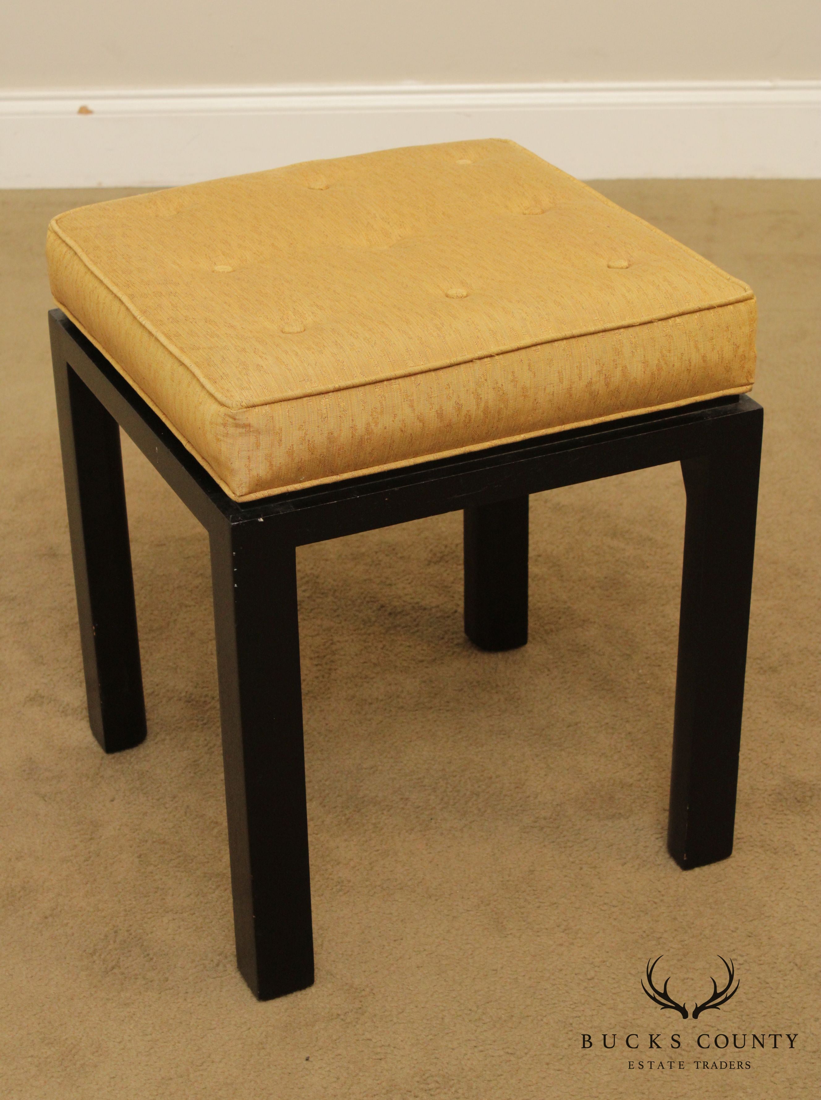 Mid Century Modern Ebonized Stool