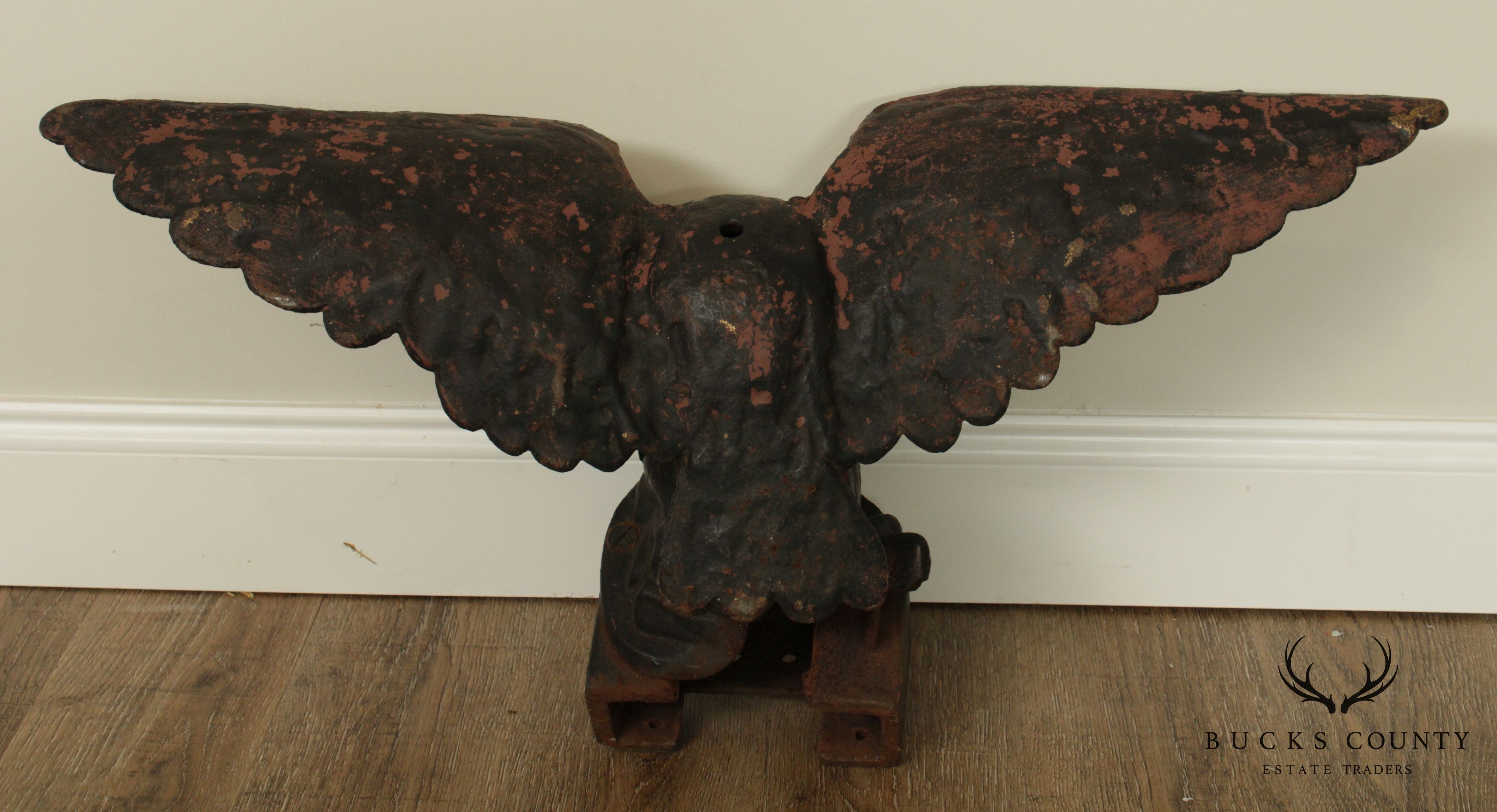 Antique Cast Iron Pilot House Winged Eagle