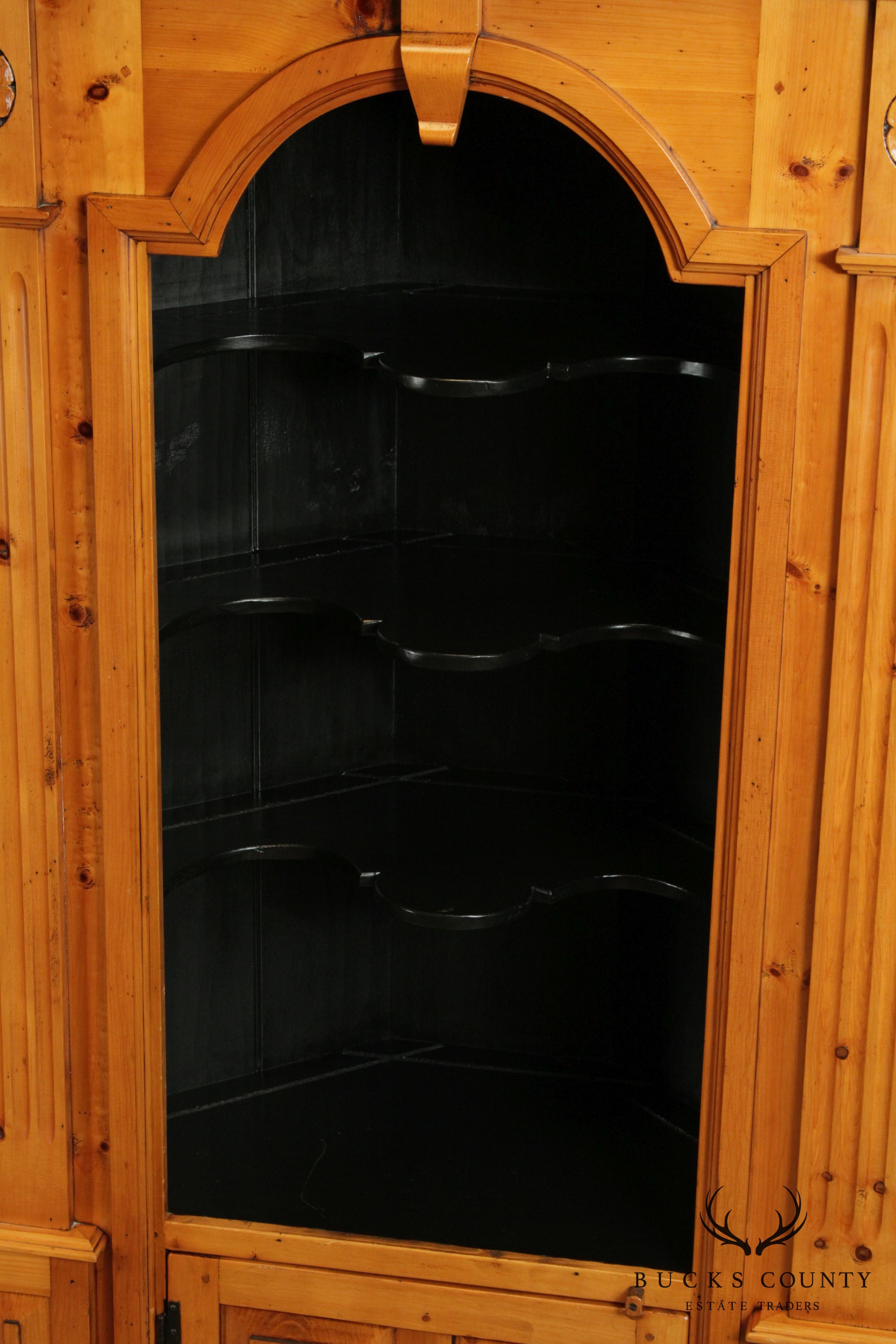 Stephen Von Hohen Bucks Country Collection Custom Pine Corner Cabinet